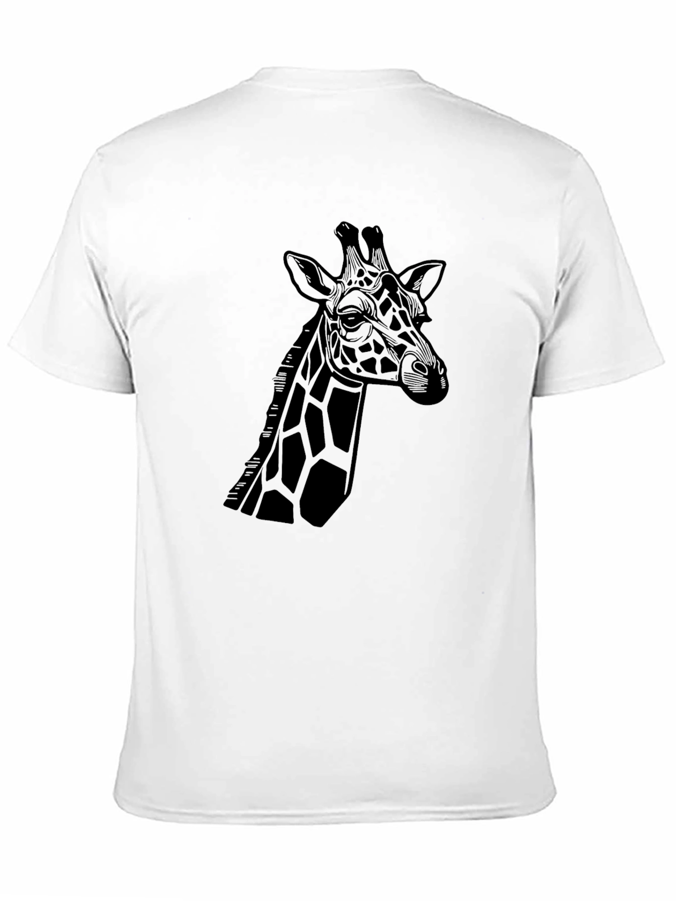 Black Giraffe Graphic Tee - Stylish Black T-Shirt view 11