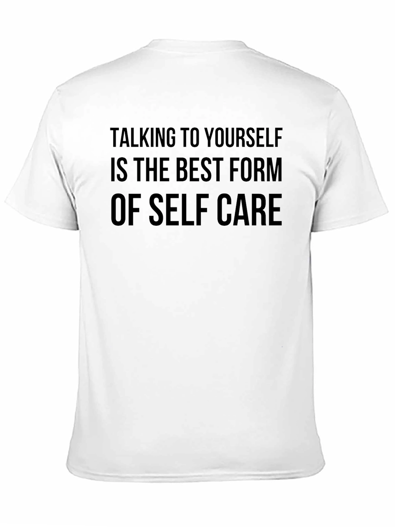 Black Self-Care T-Shirt - Talking to Yourself view 11