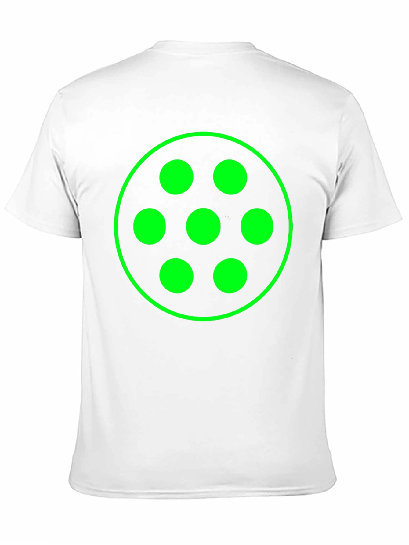 Geometric Green Graphic Black T-Shirt - 11