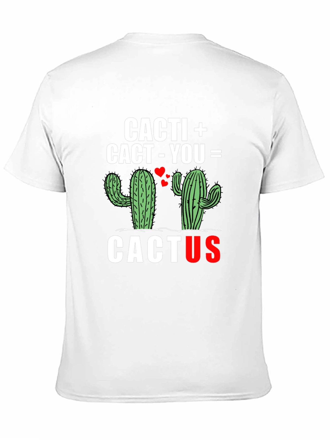Black Cacti Cactus T-Shirt - Love Equation Graphic Tee view 11