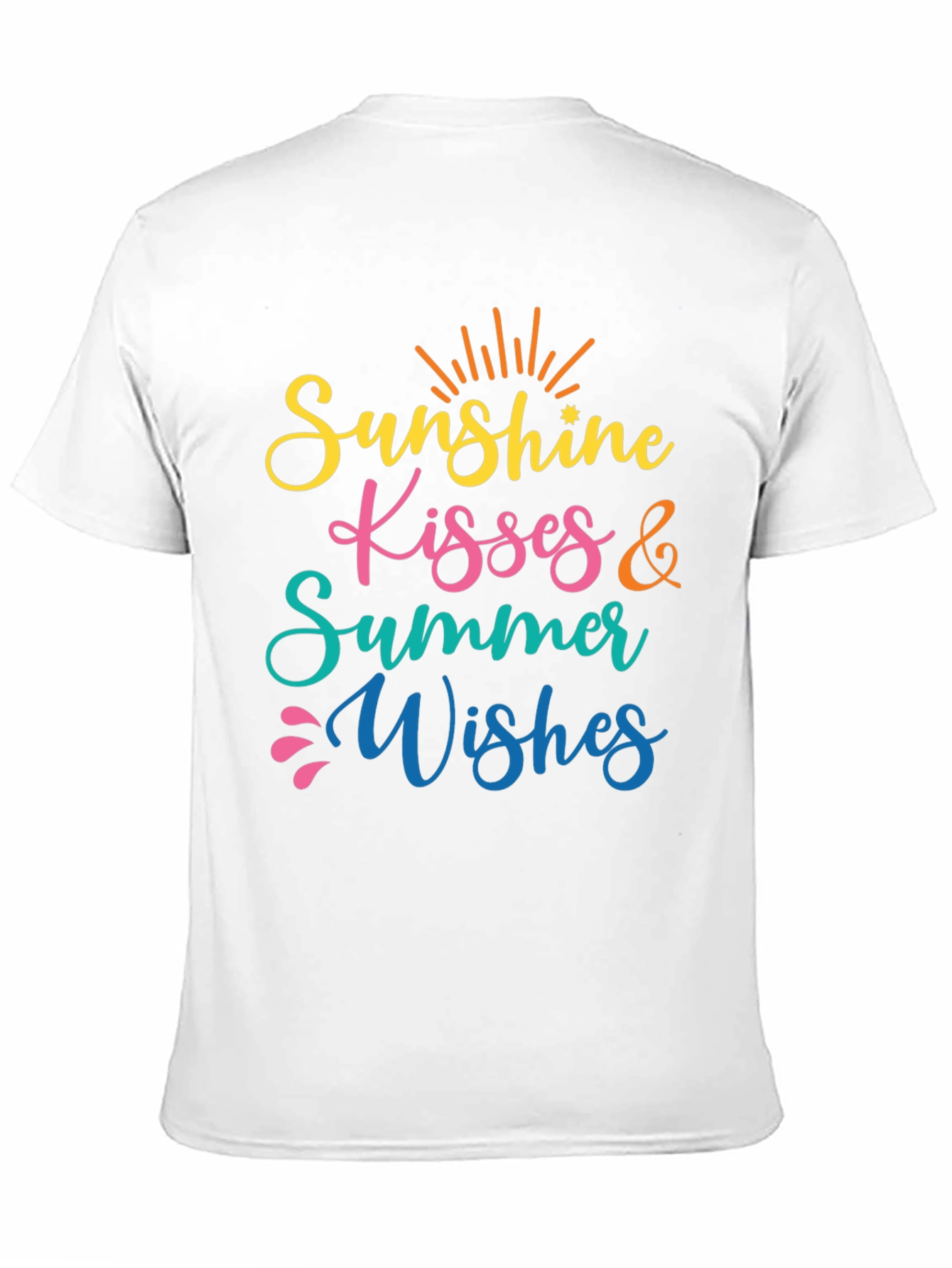 Black Sunshine Kisses Summer Wishes Black Tee view 11