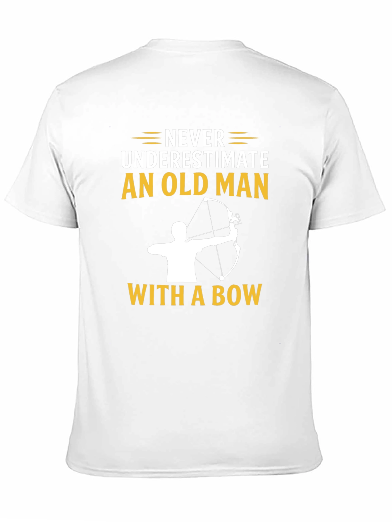 Never Underestimate an Old Man With a Bow T-Shirt - 11