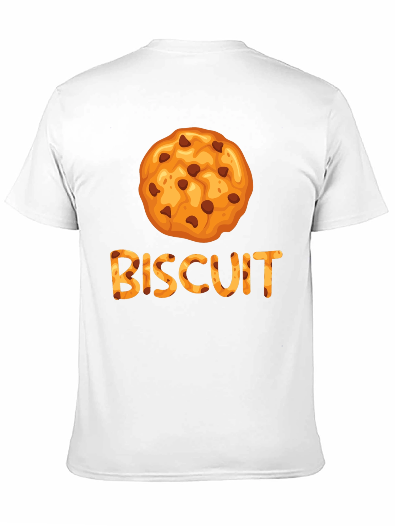 Black Biscuit Cookie Graphic Tee - Unisex Black T-Shirt view 11