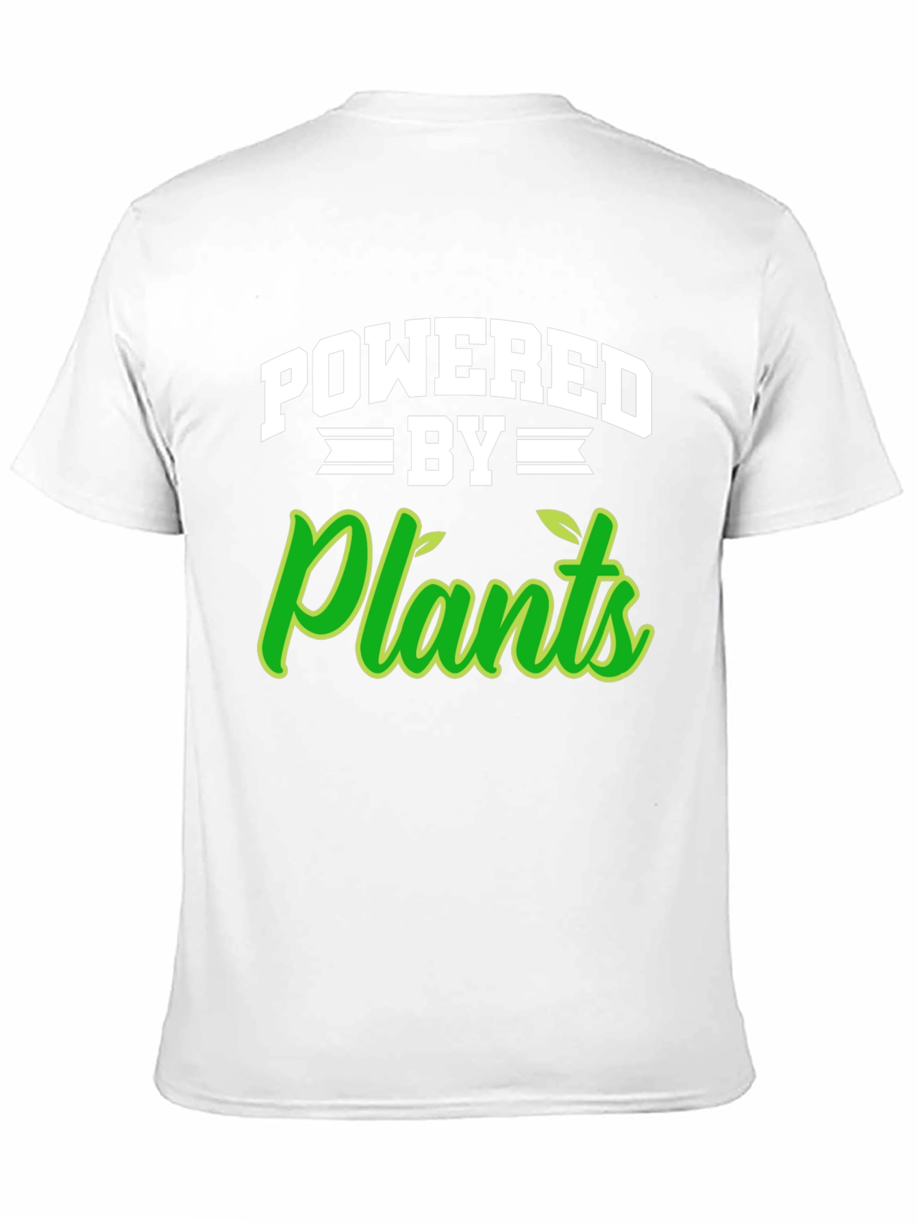 Black Powered by Plants Black T-Shirt view 11
