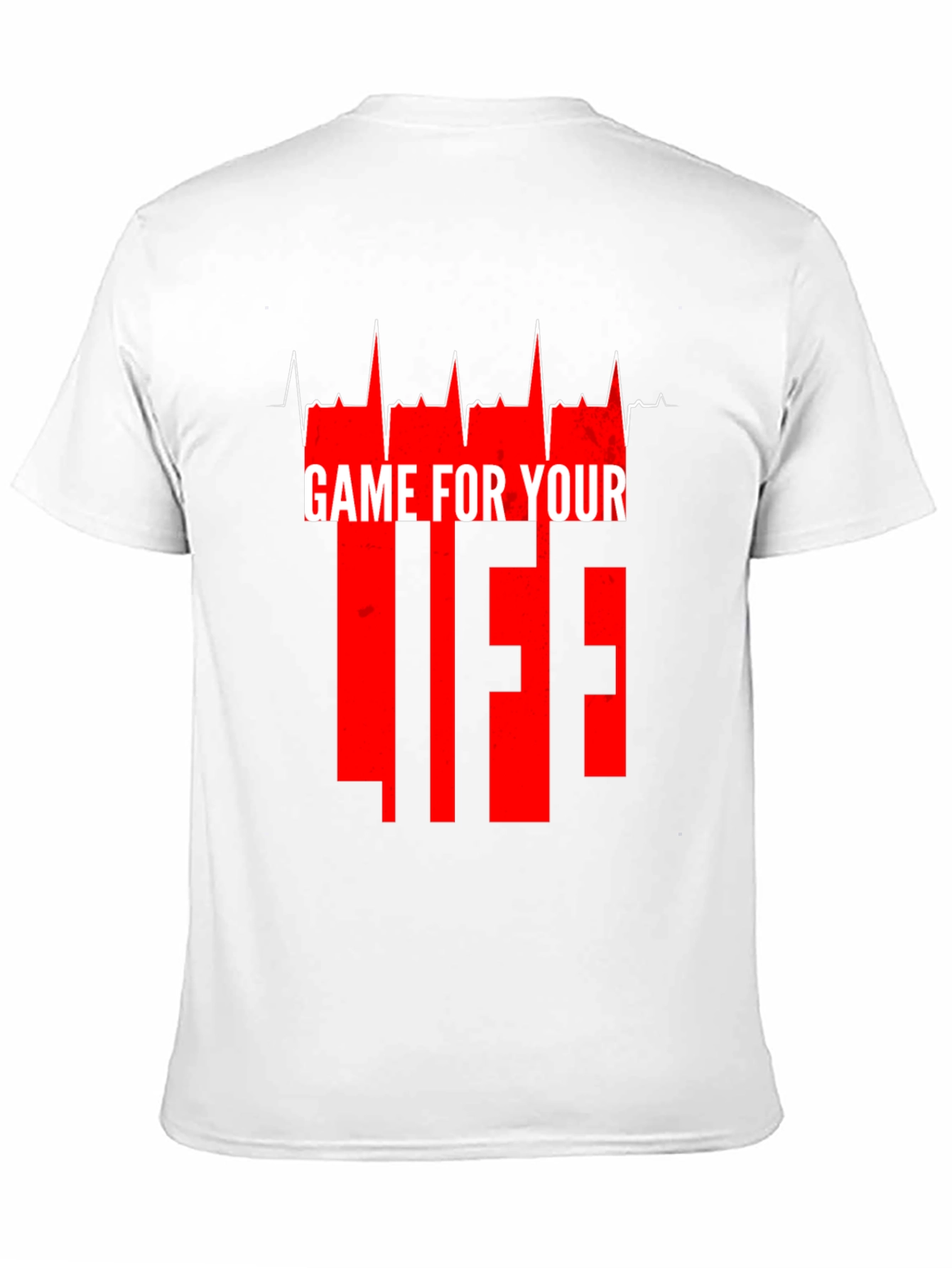 Black Game For Your Life Graphic Tee - Black view 11