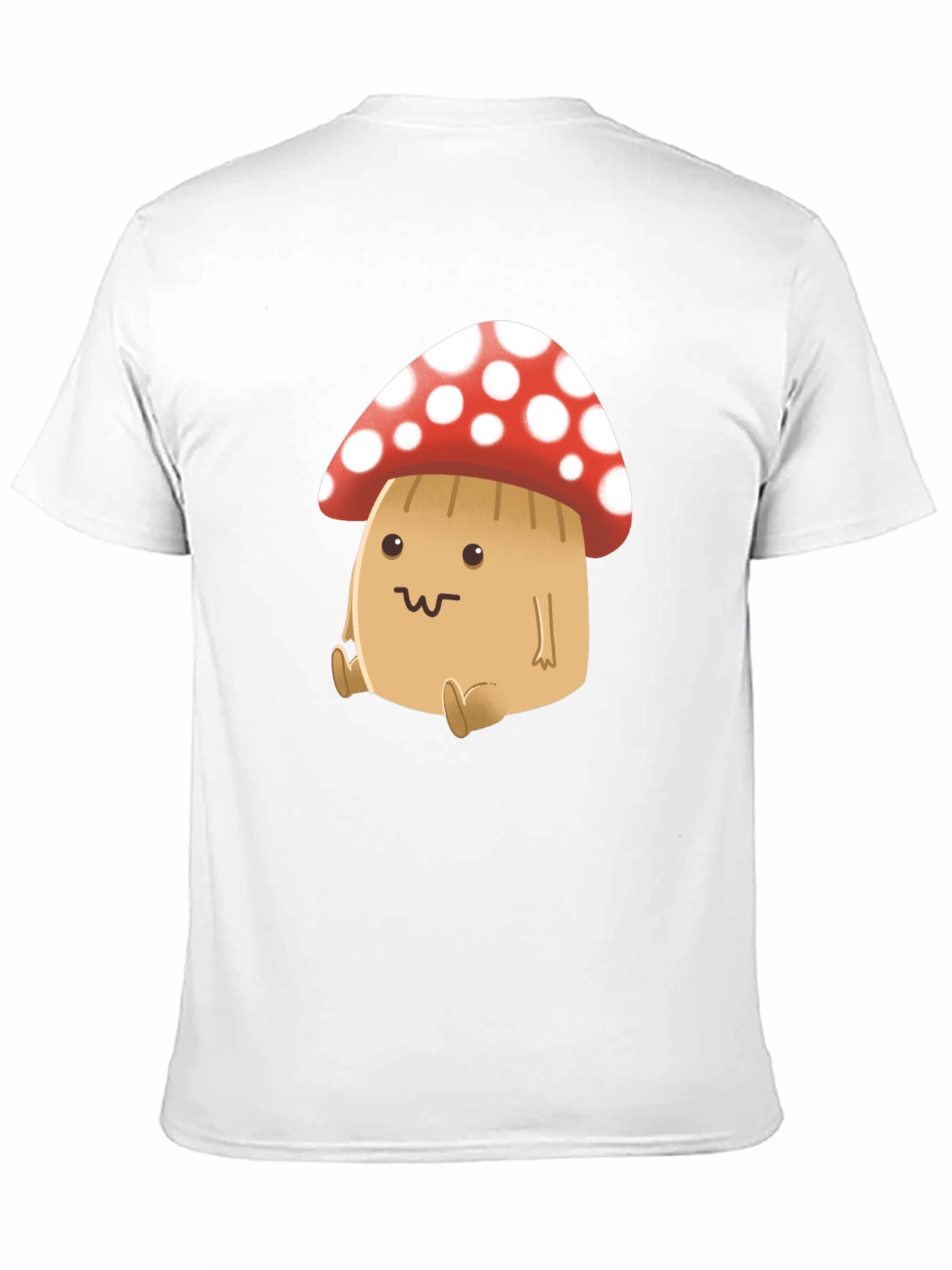 Black Cute Mushroom Graphic Tee - Black view 11