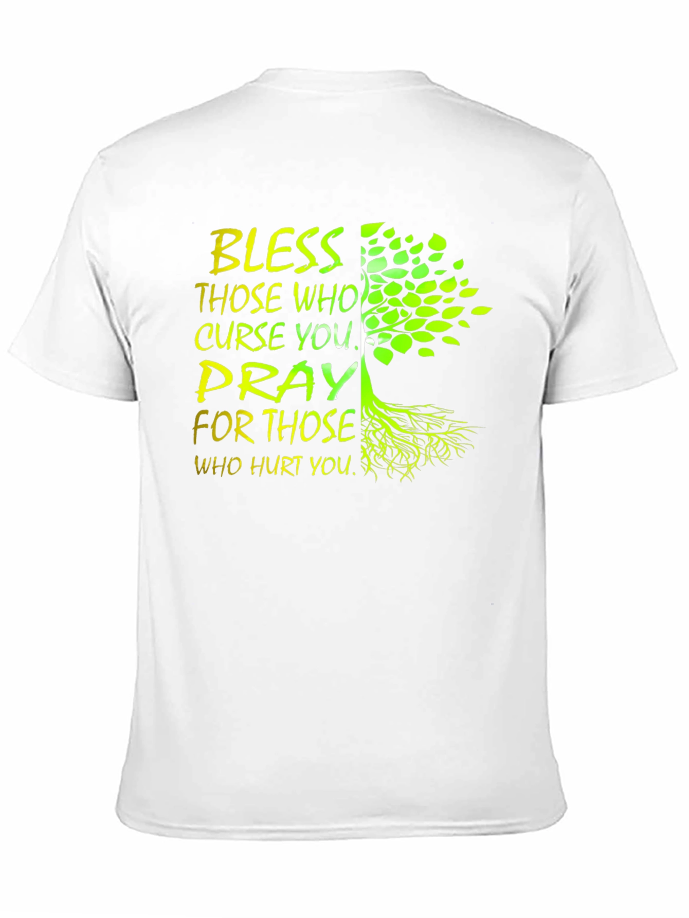 Black Bless & Pray Tree Graphic Black T-Shirt view 11