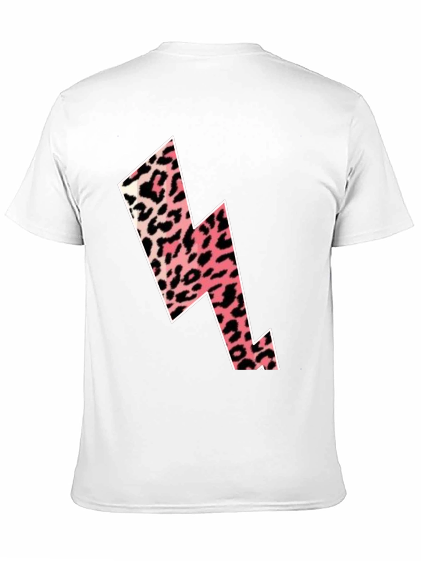 Black Trendy Leopard Print Lightning Bolt Graphic Tee view 11