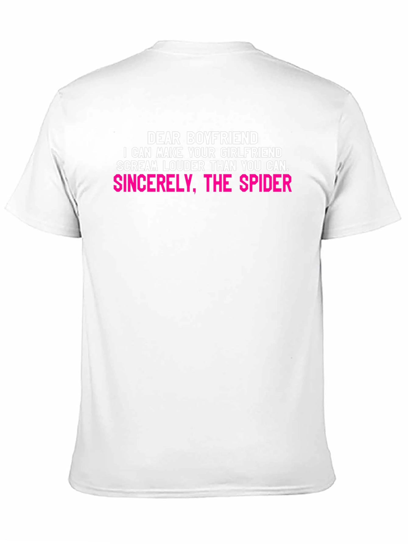 Black Funny "Dear Boyfriend, Sincerely The Spider" Graphic Tee view 11