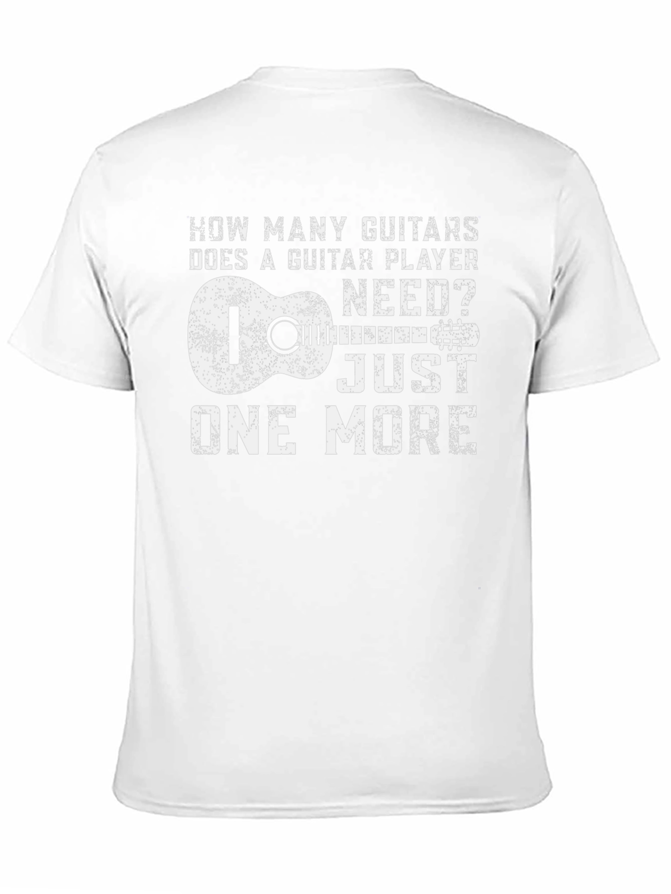 Black Guitar Player T-Shirt: How Many Guitars? view 11