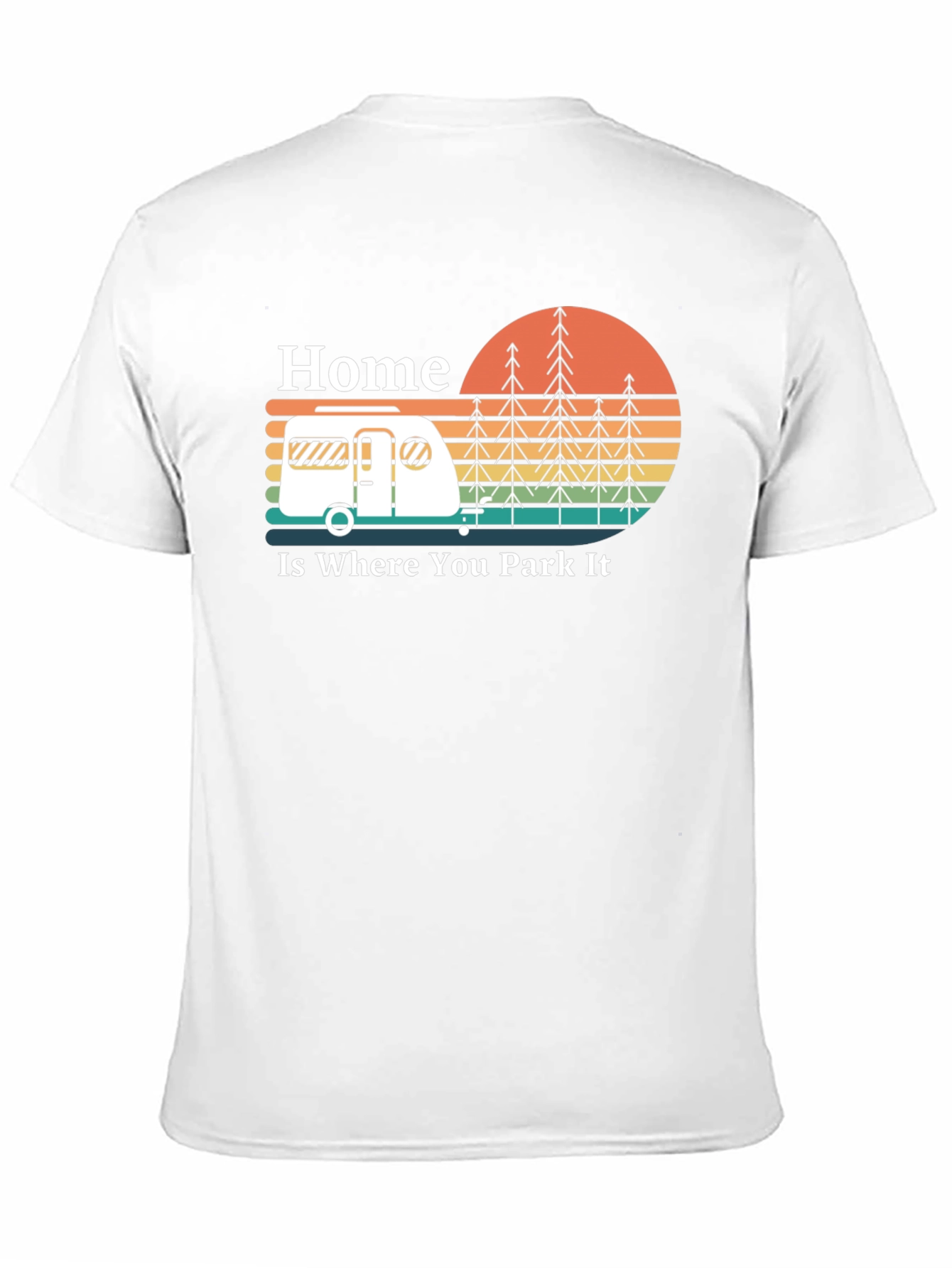 Black Home is Where You Park It - Camper T-Shirt view 11