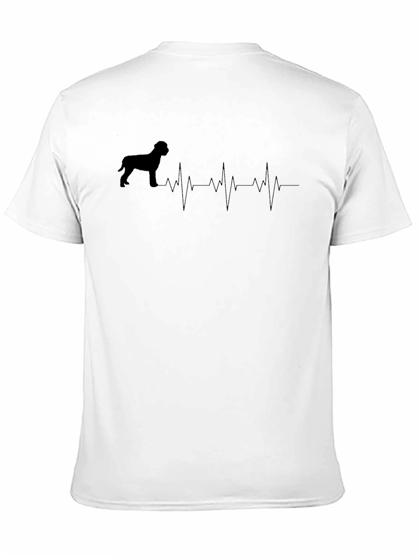 Black Dog Heartbeat T-Shirt - Black view 11