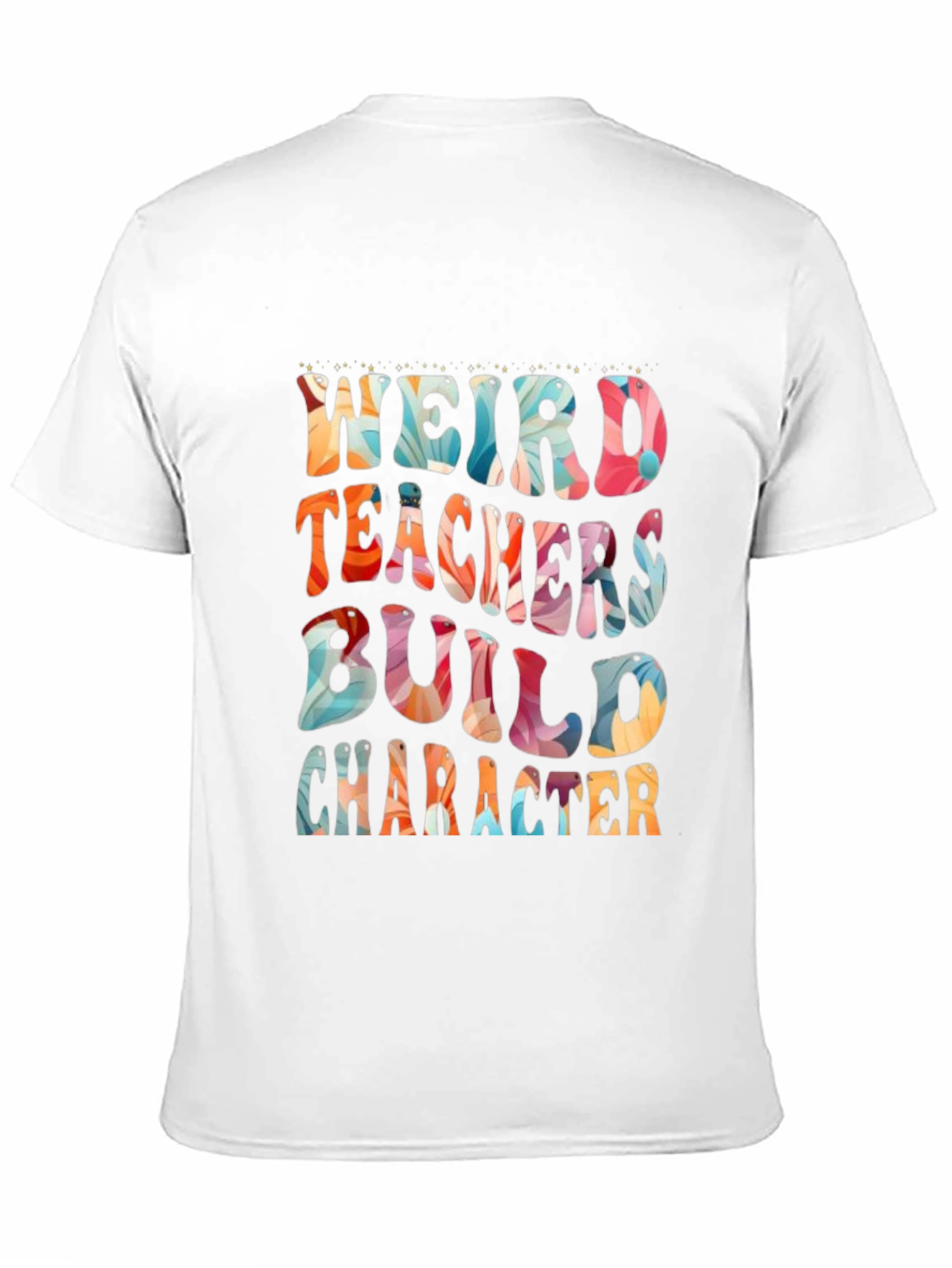 Black Weird Teachers Build Character T-Shirt view 11