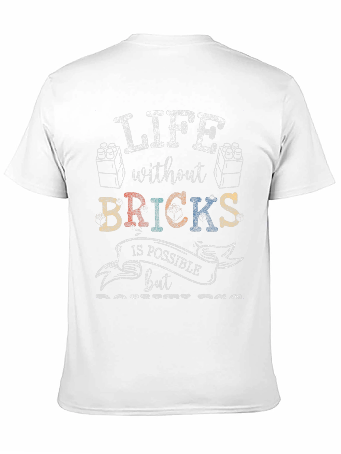 Black Life Without Bricks T-Shirt view 11