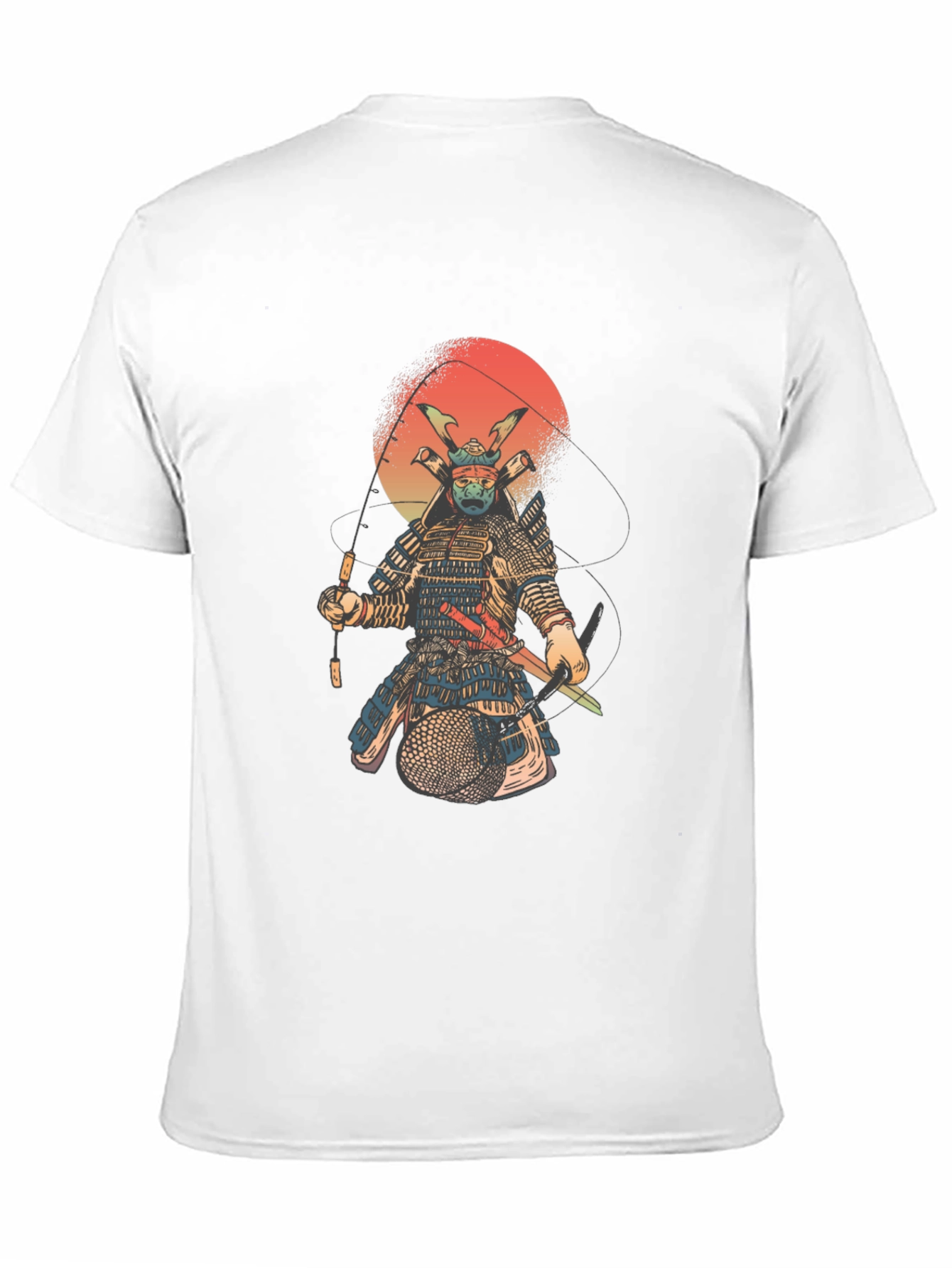 Black Samurai Fishing T-Shirt - Black view 11