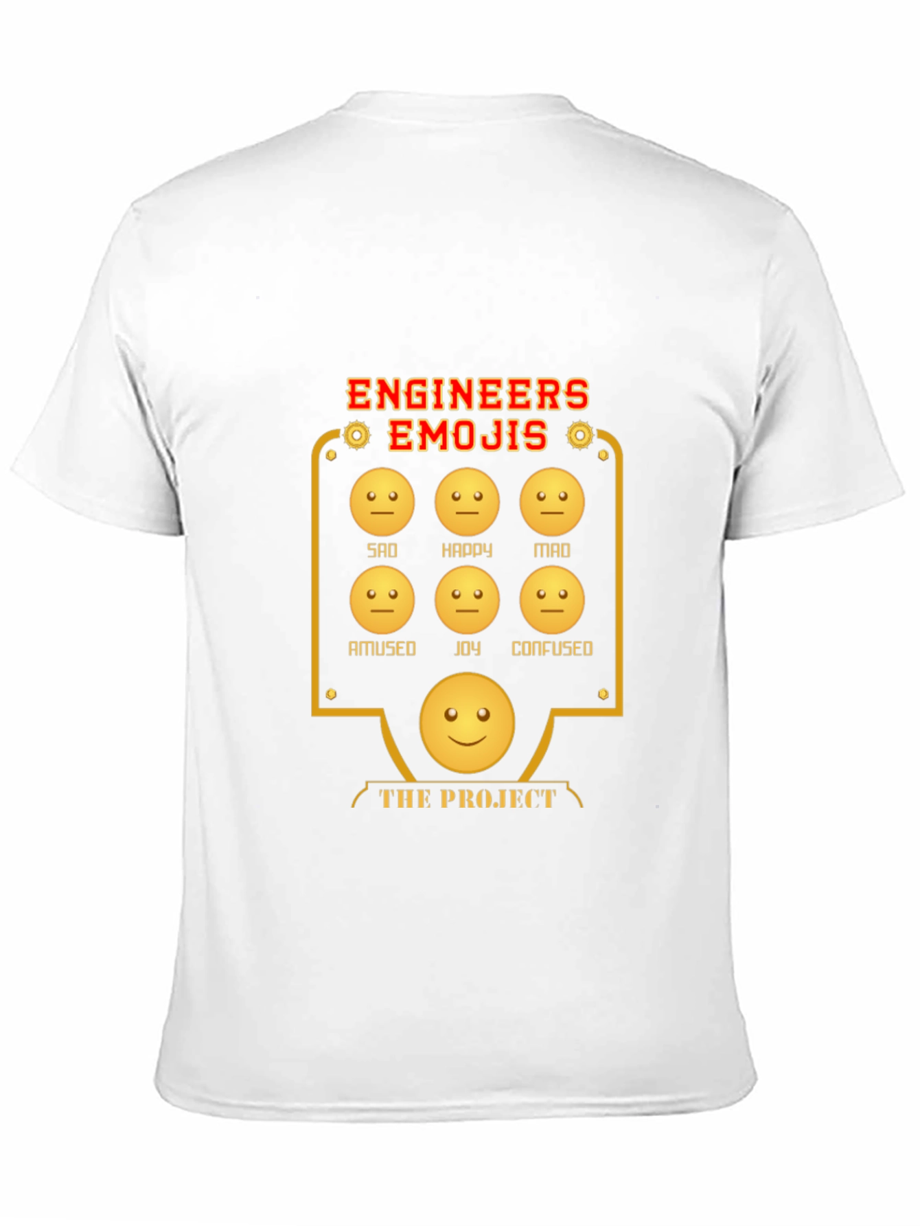 Black Engineer Emoji T-Shirt - Humorous Engineering Apparel view 11