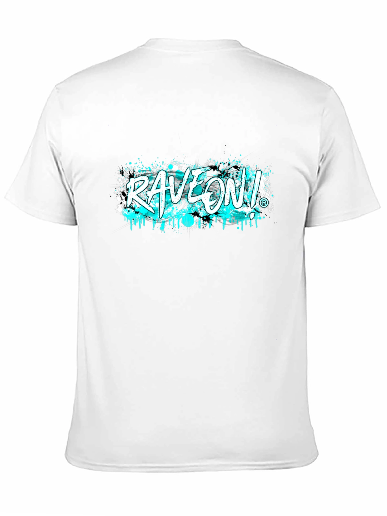 Black RaveOn! Graphic Tee - Black Cotton T-Shirt view 11