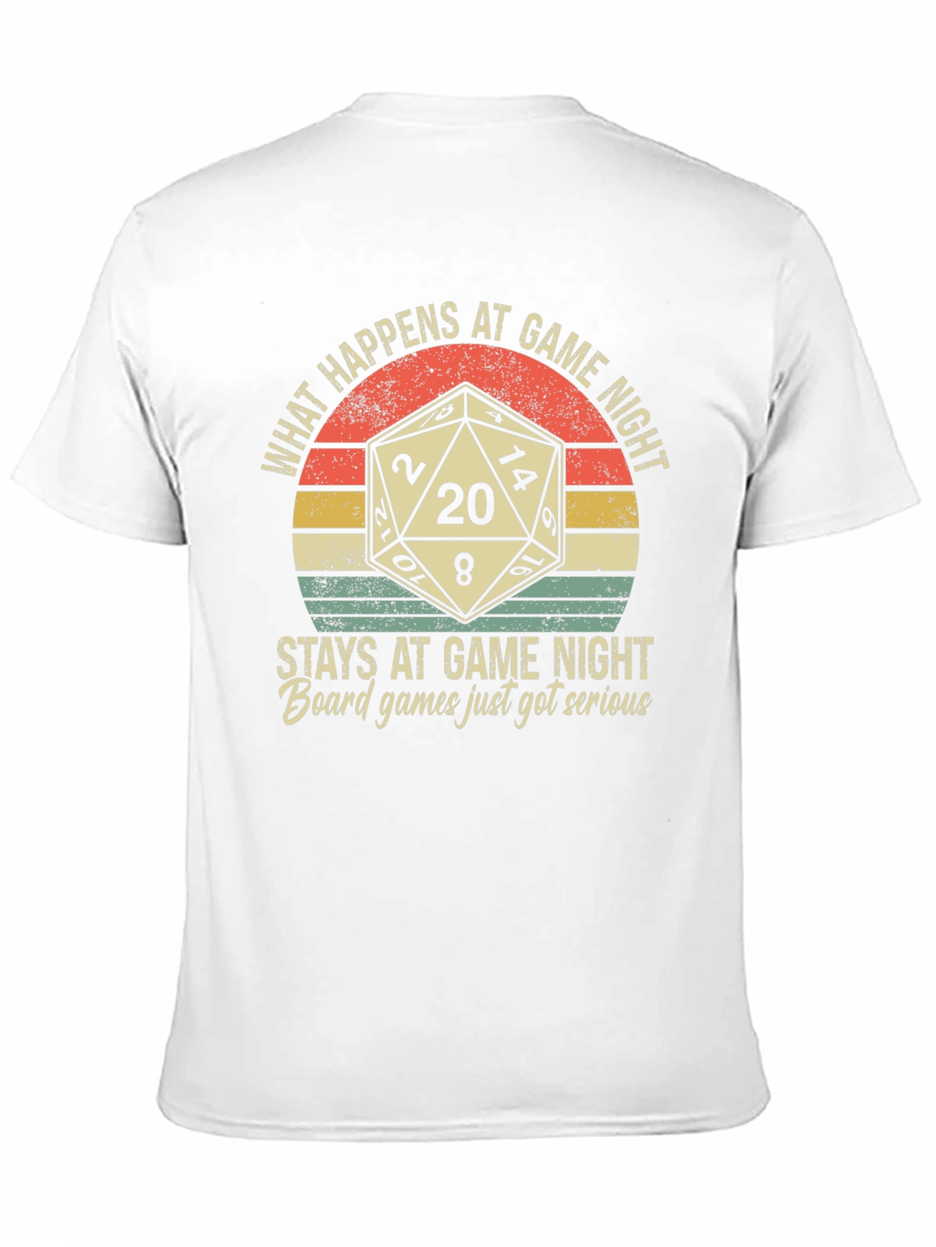 Black Game Night T-Shirt: Dice & Funny Slogan view 11