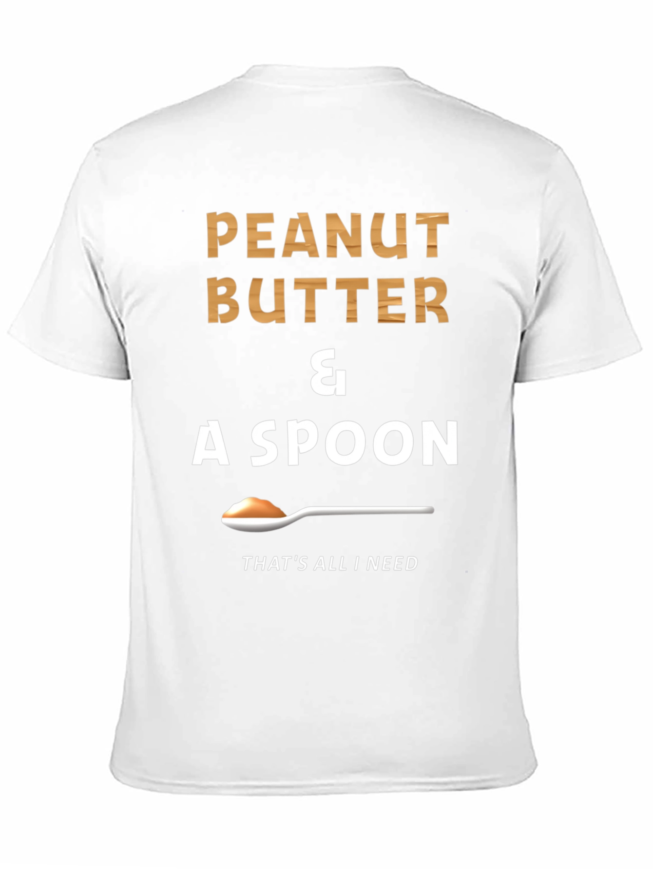 Black Peanut Butter & A Spoon T-Shirt - Funny Foodie Tee view 11