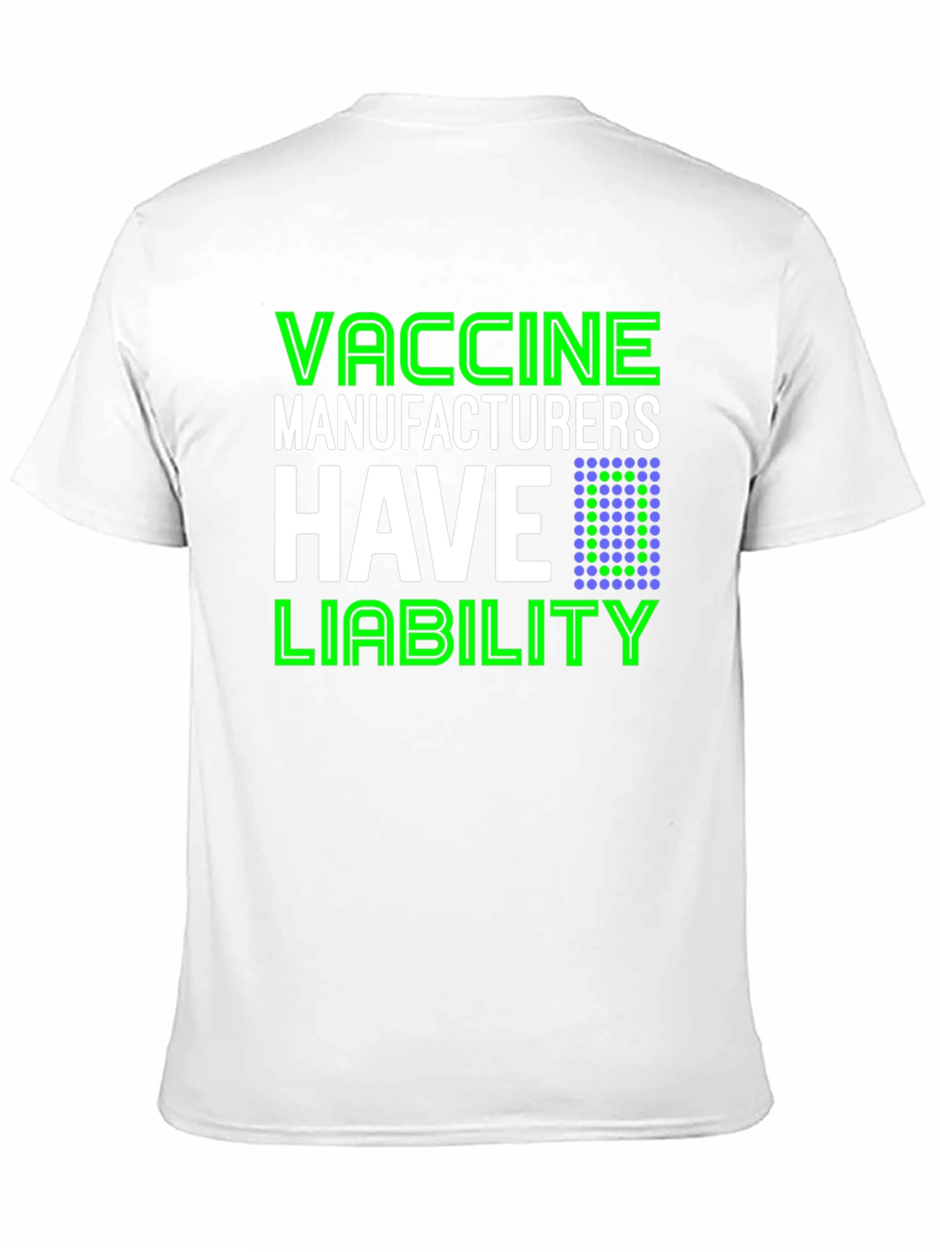 Black Vaccine Manufacturers Liability T-Shirt view 11