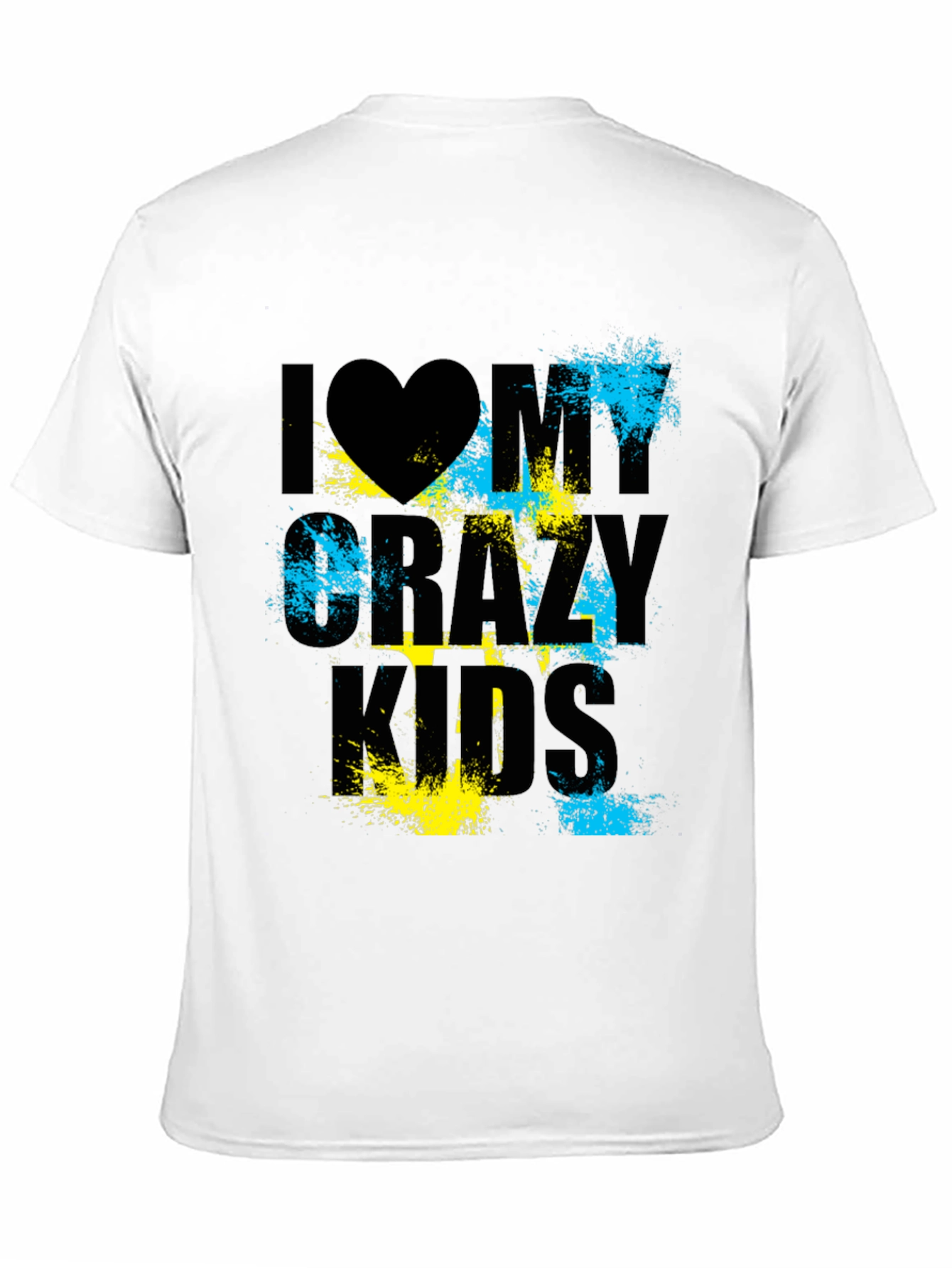 Black I Heart My Crazy Kids Graphic T-Shirt view 11