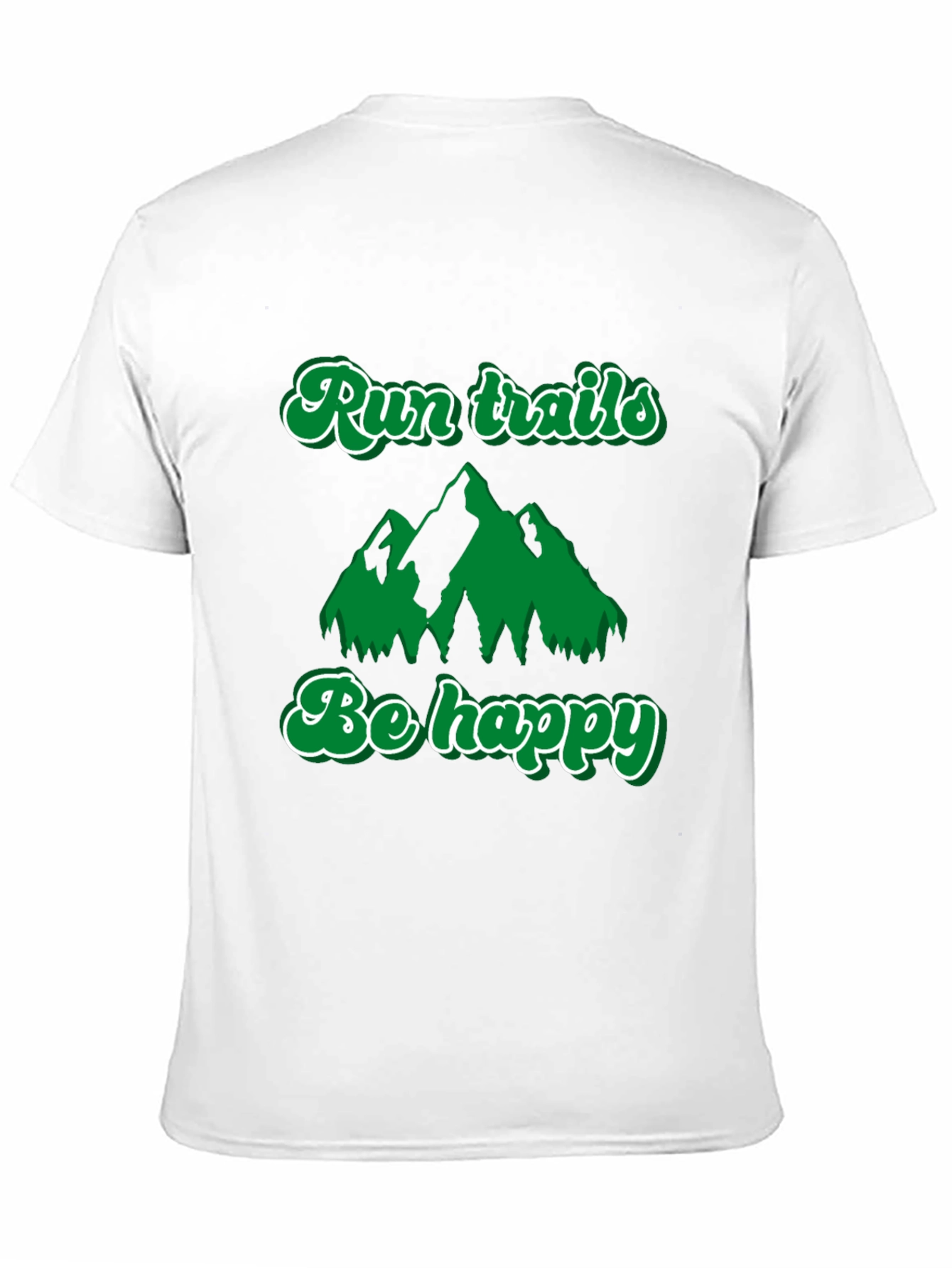 Black Run Trails, Be Happy T-Shirt: Outdoor Adventure Tee view 11