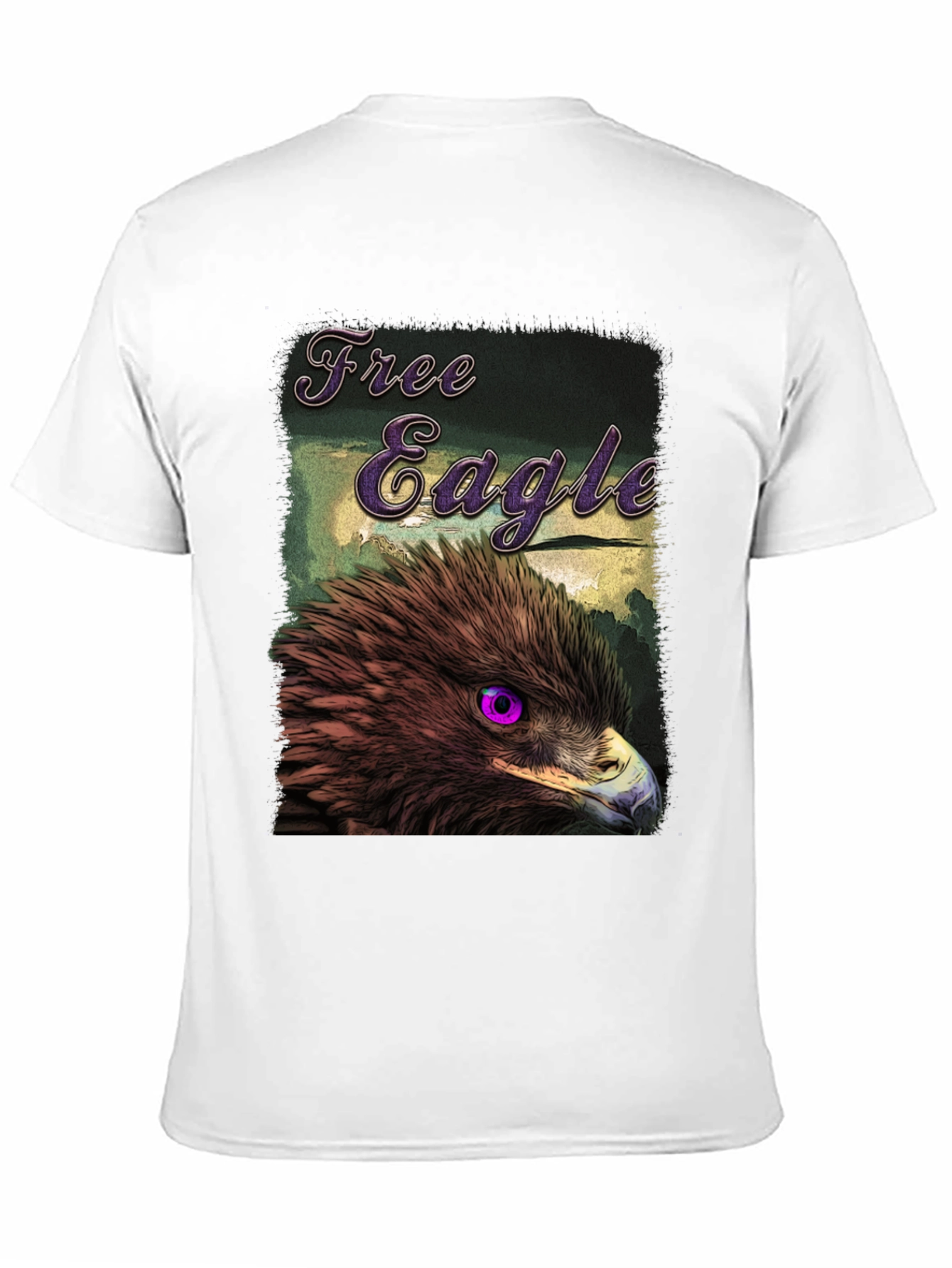 Black Free Eagle Graphic T-Shirt - Bold Bird Design view 11