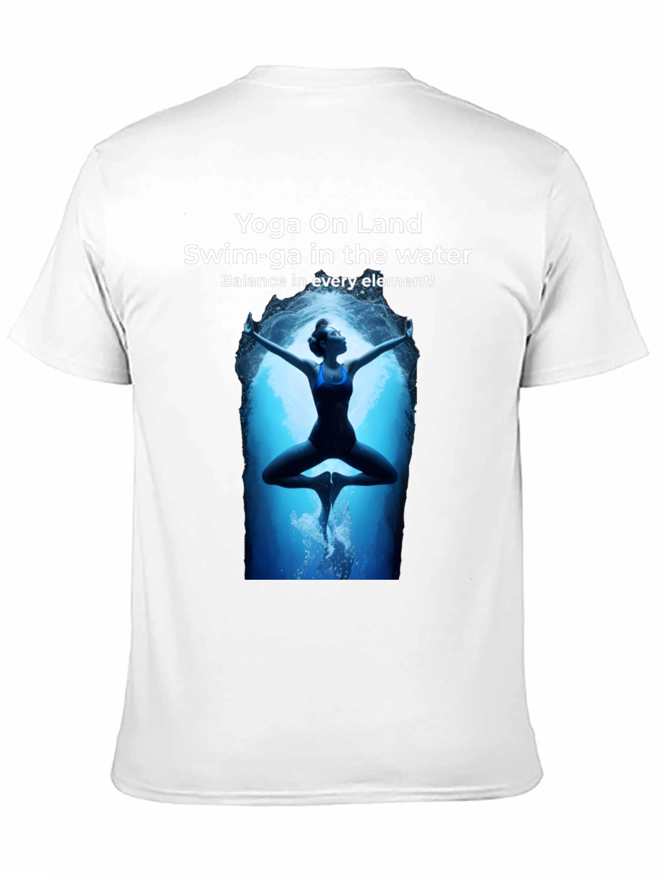 Black Yoga and Swim T-Shirt view 11