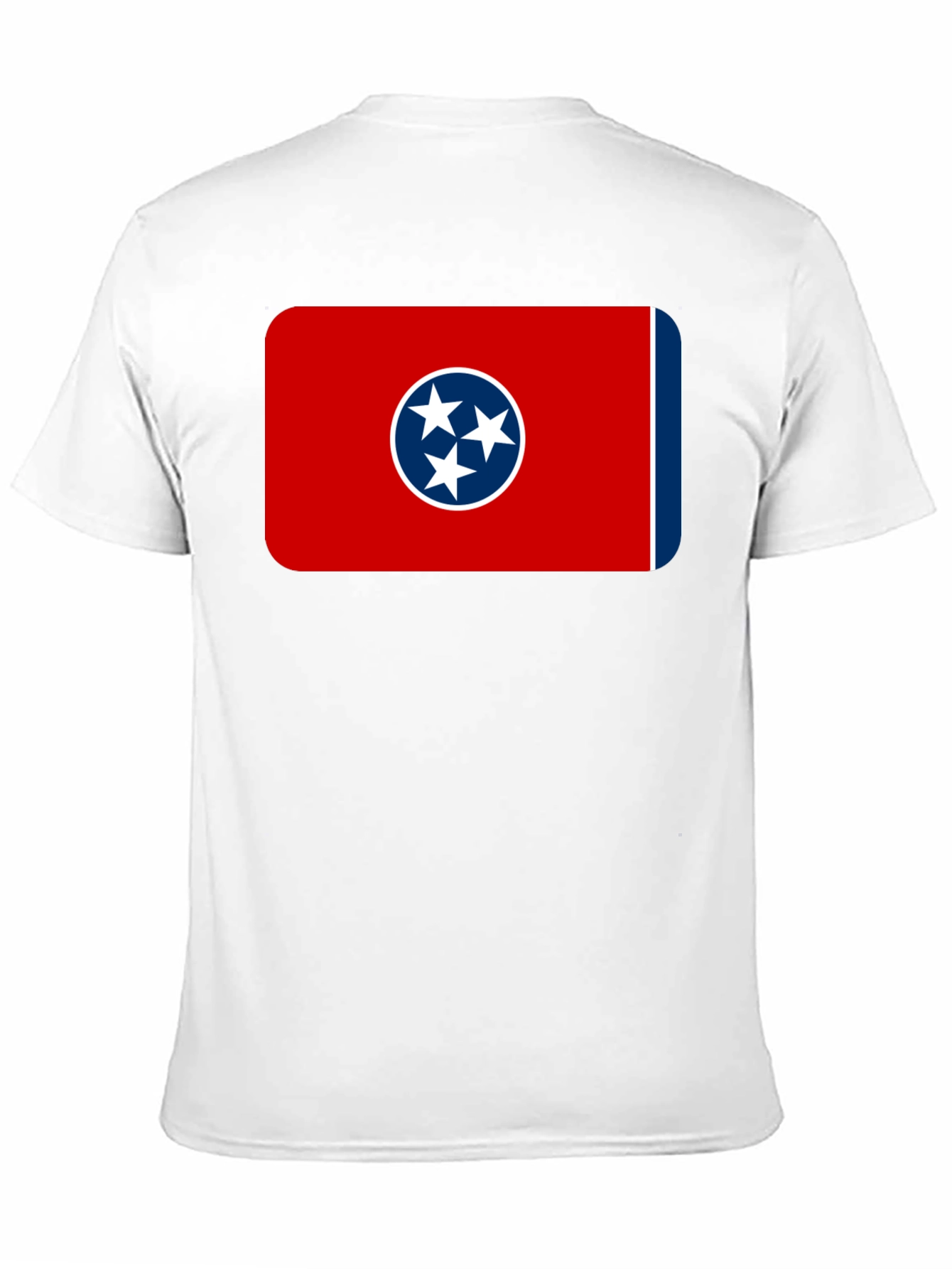 Black Tennessee Flag T-Shirt -  Black Crew Neck Tee view 11