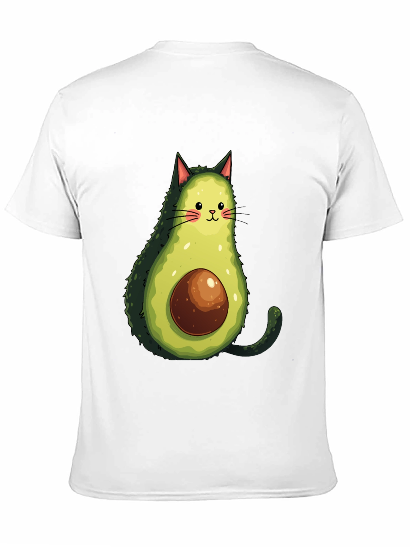 Black Avocado Cat Graphic Tee - Funny T-Shirt view 11