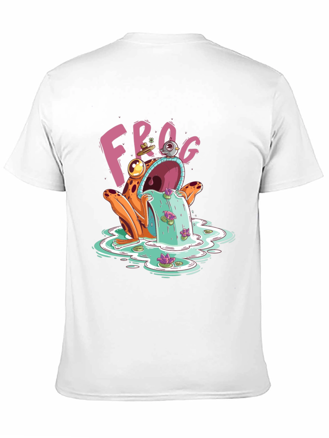 Black Frog Water Fountain T-Shirt view 11