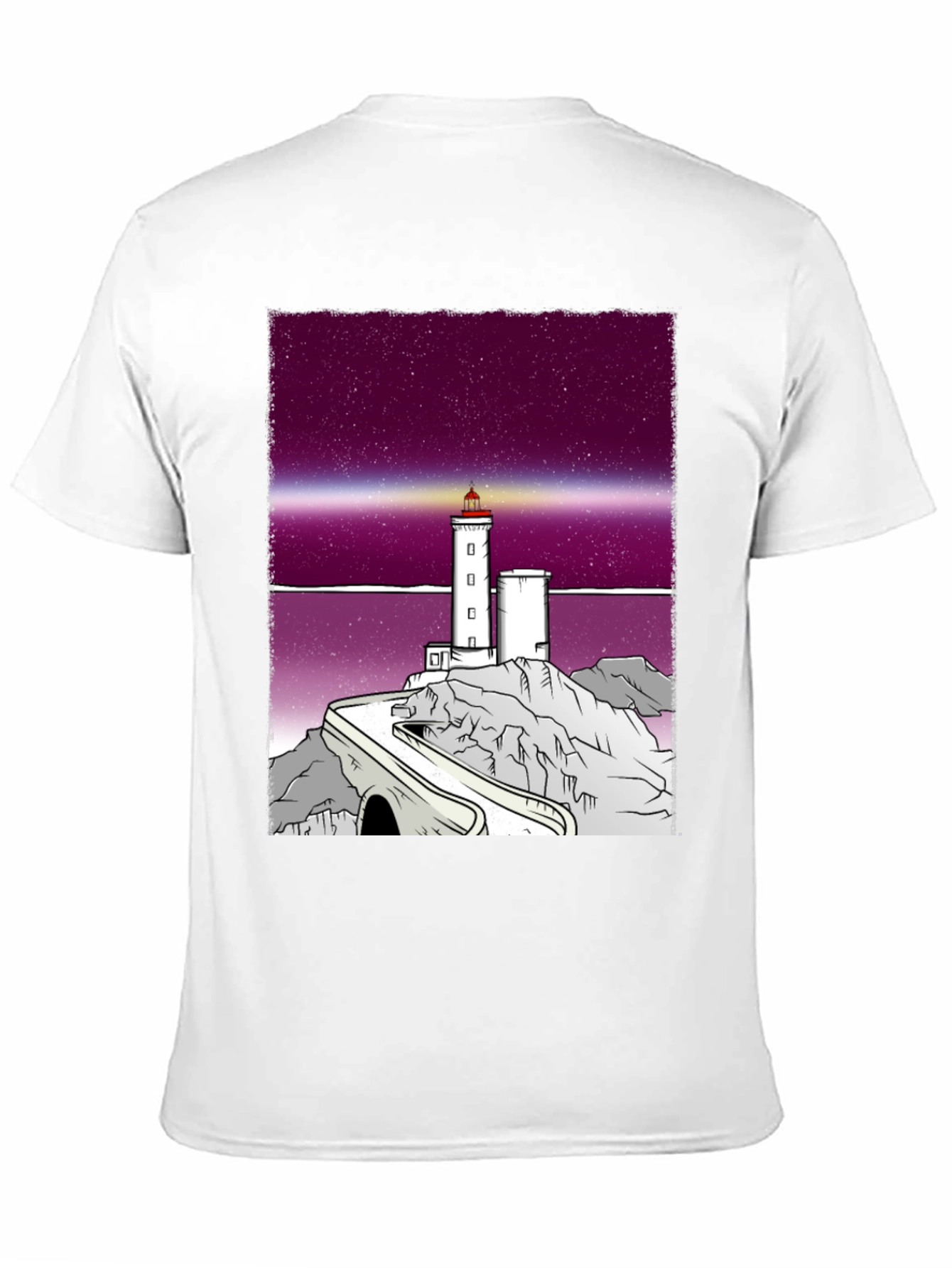 Black Lighthouse Graphic Tee - Unique Design, Comfortable Fit view 11