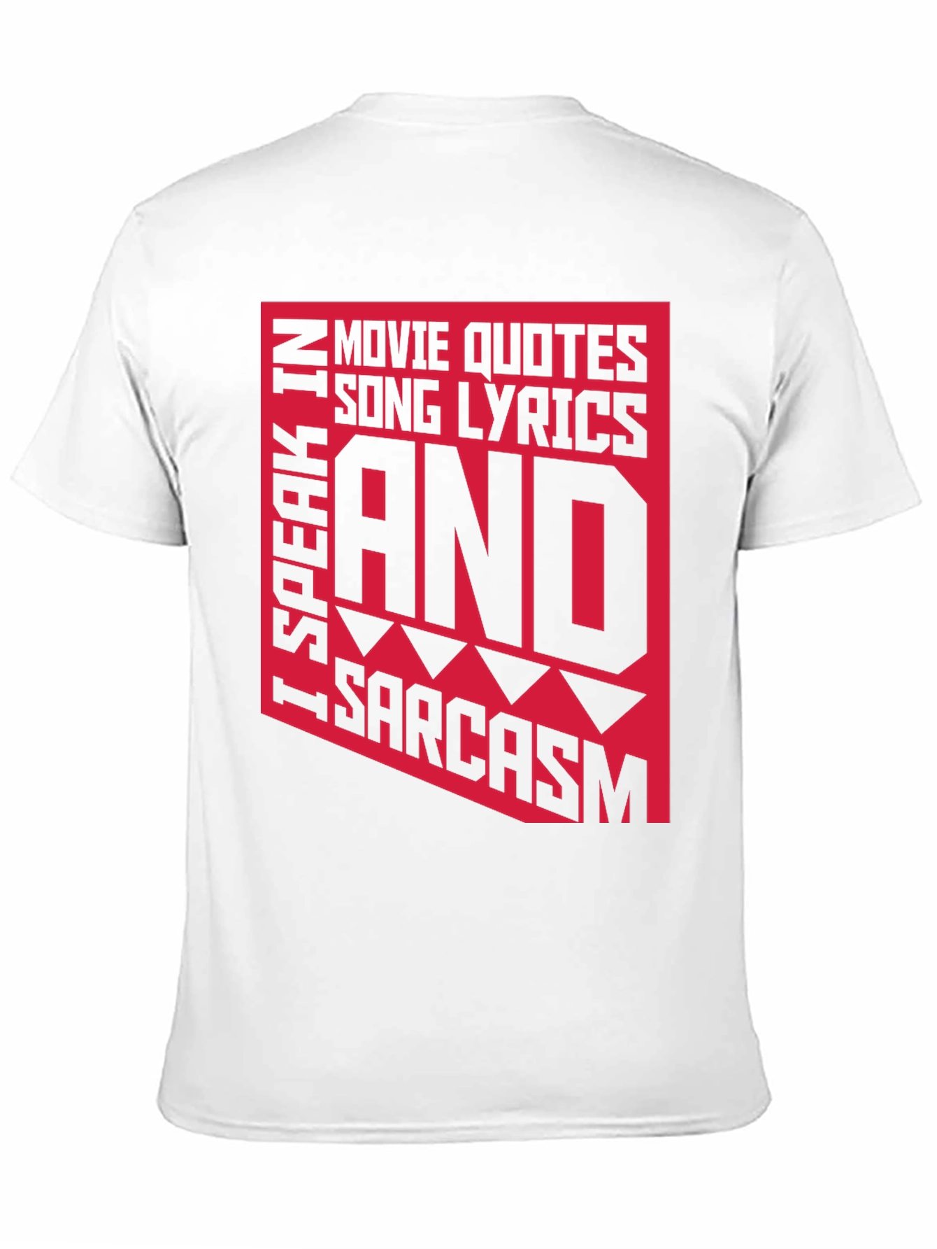 Black Sarcastic Graphic Tee - Movie Quotes, Lyrics T-Shirt view 11