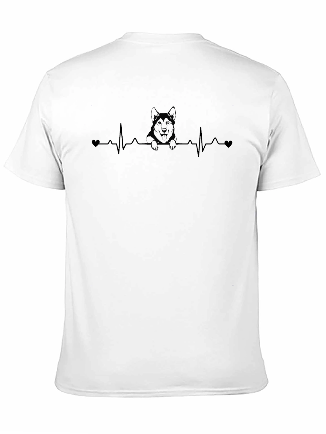 Black Dog Heartbeat T-Shirt - Black, Casual view 11