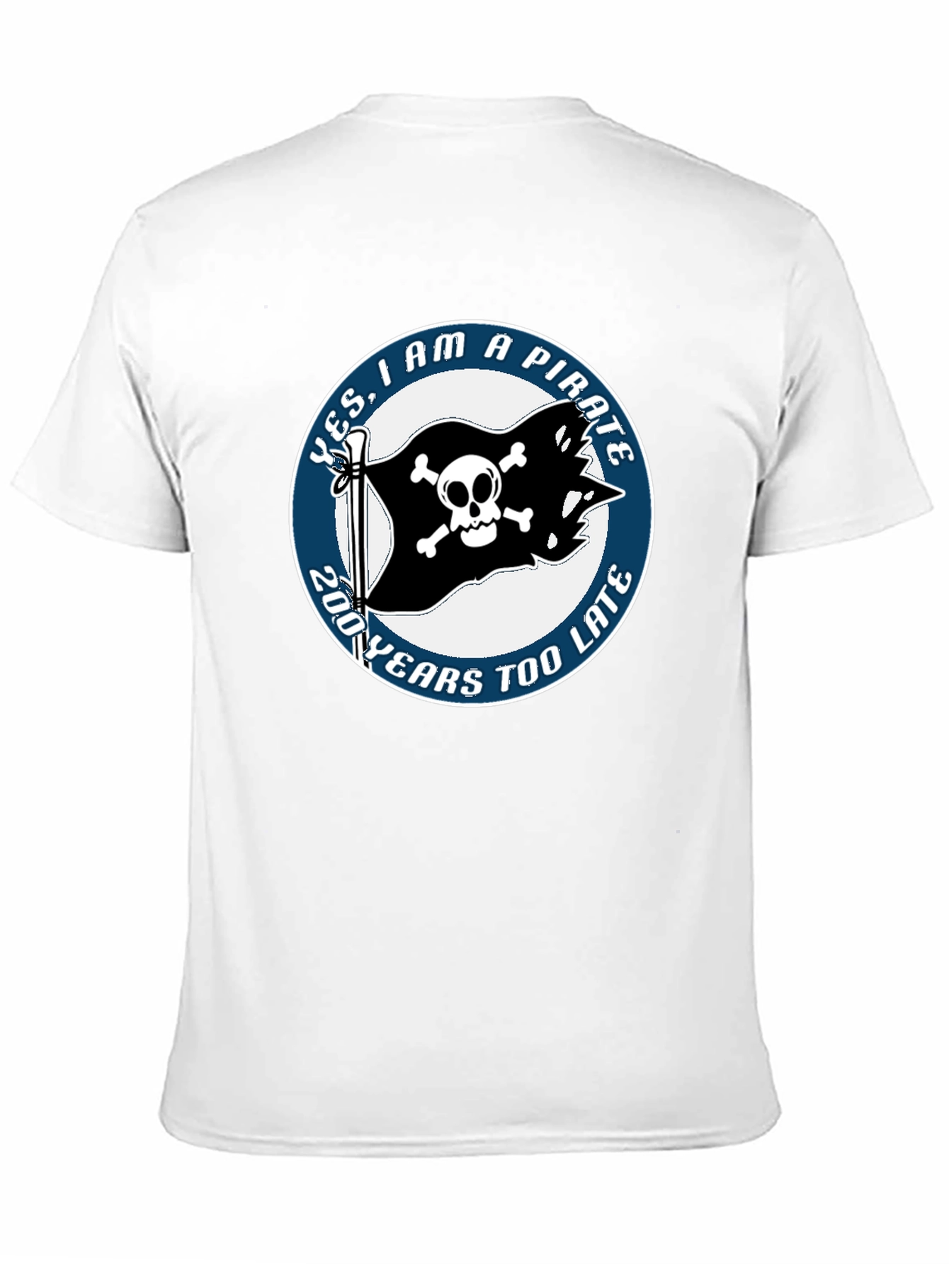 Black Pirate T-Shirt - Funny Skull and Crossbones Tee view 11