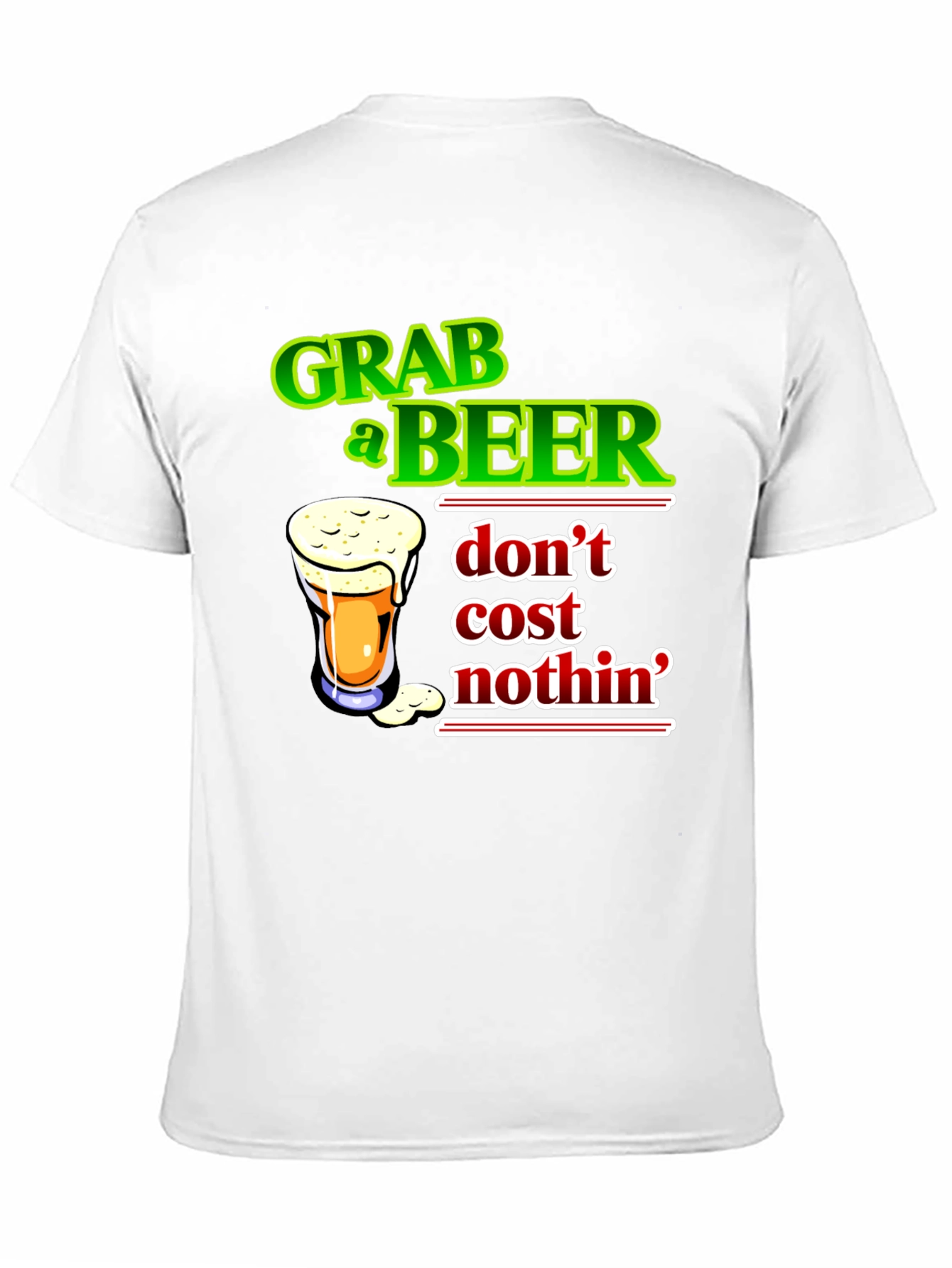 Grab a Beer Graphic Tee - Men's Black T-Shirt - 11