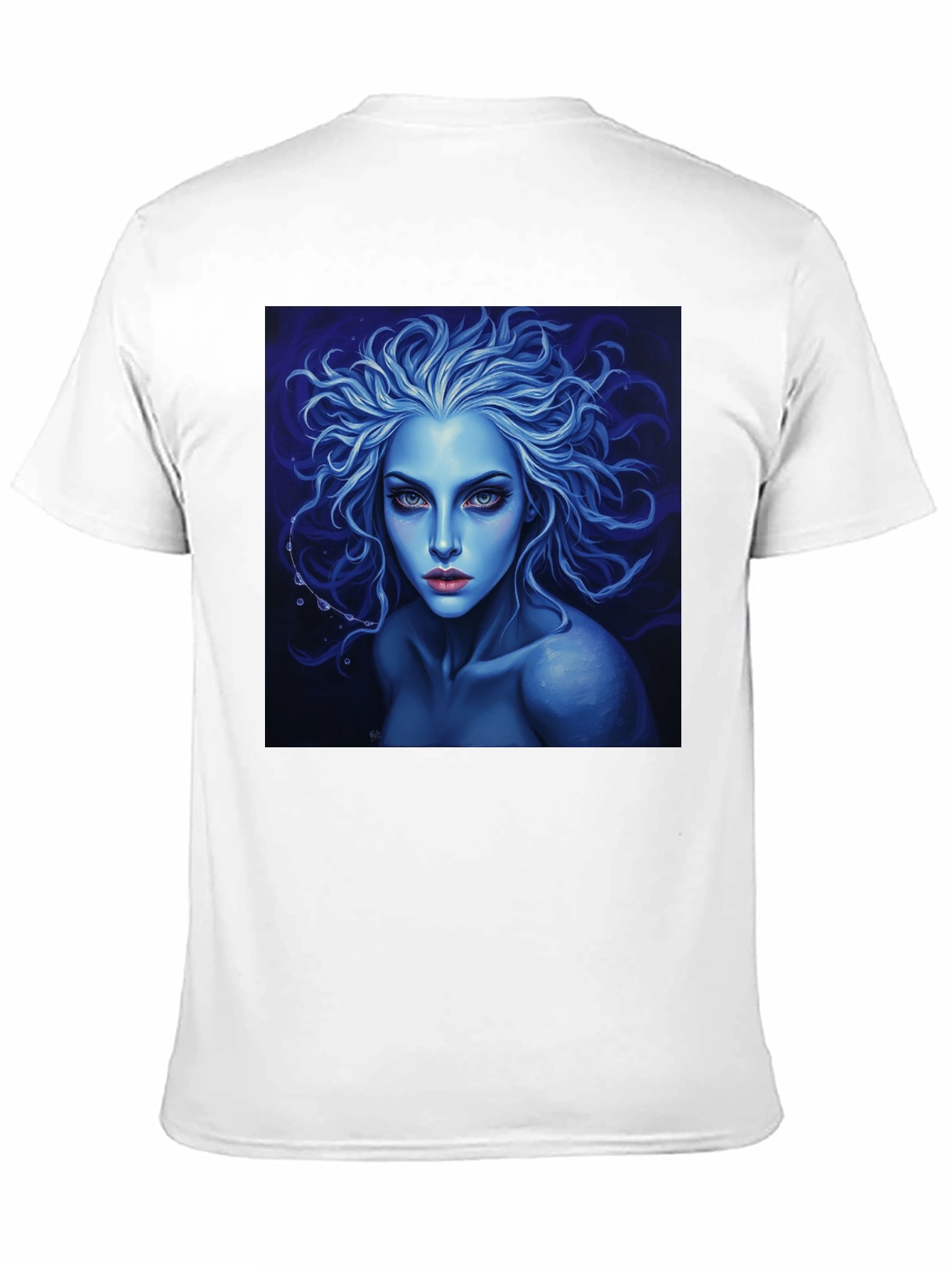 Black Blue Enchantress Graphic Tee - Dark Fantasy Style view 11