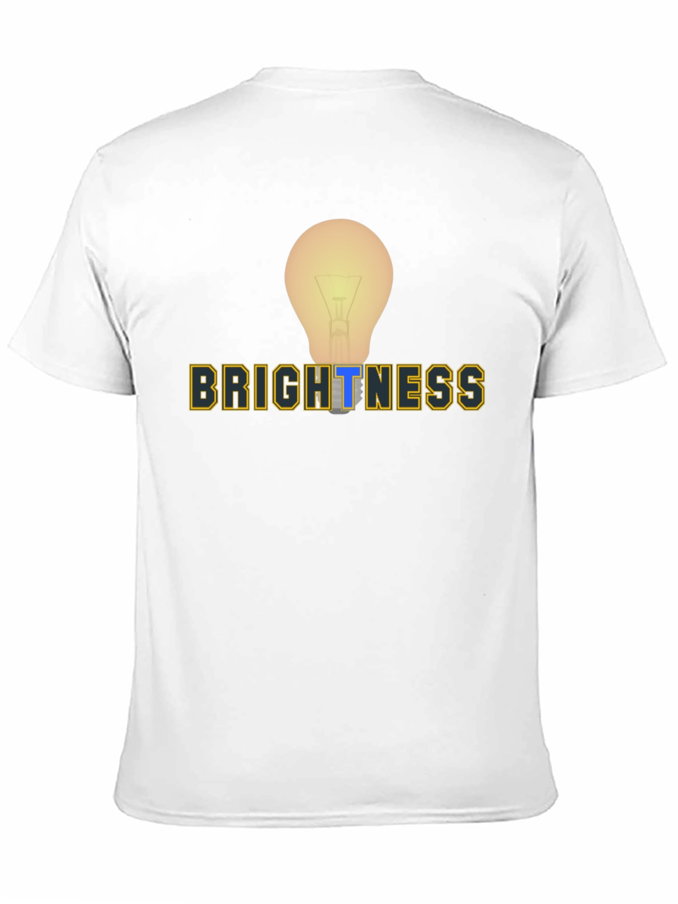 Black Brightness Lightbulb Graphic Tee - Mens Black T-Shirt view 11