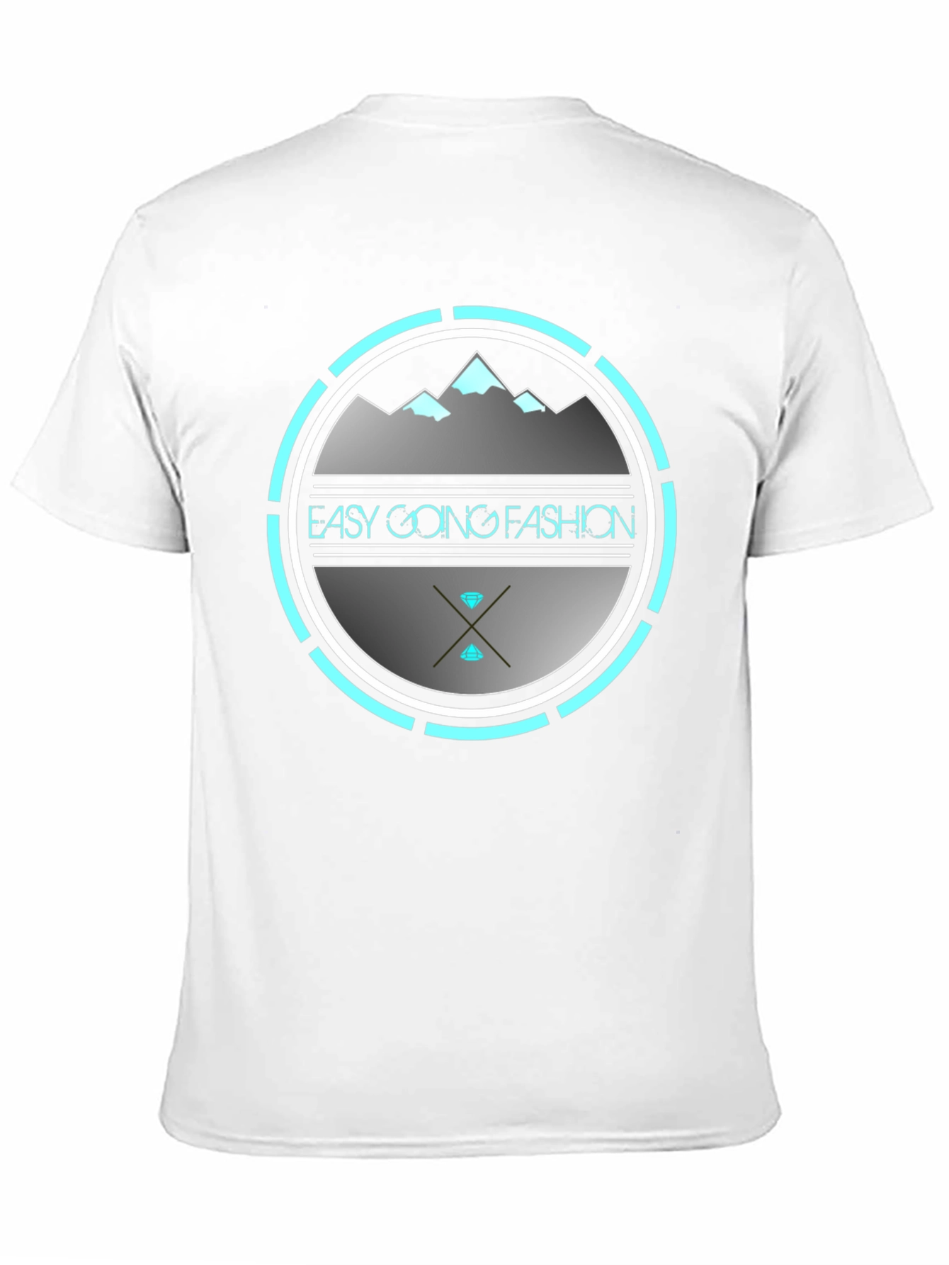 Black Easy Going Fashion Graphic Tee - Black view 11