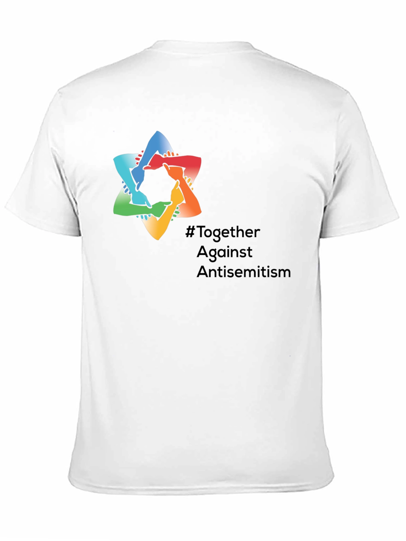 Black Together Against Antisemitism T-Shirt view 11