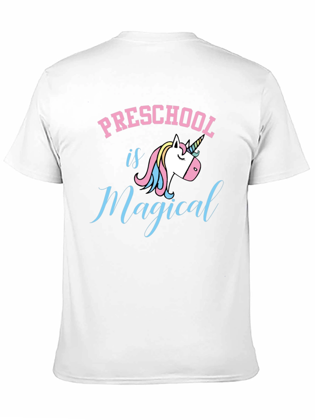 Black Preschool is Magical Unicorn Graphic Tee - Black view 11