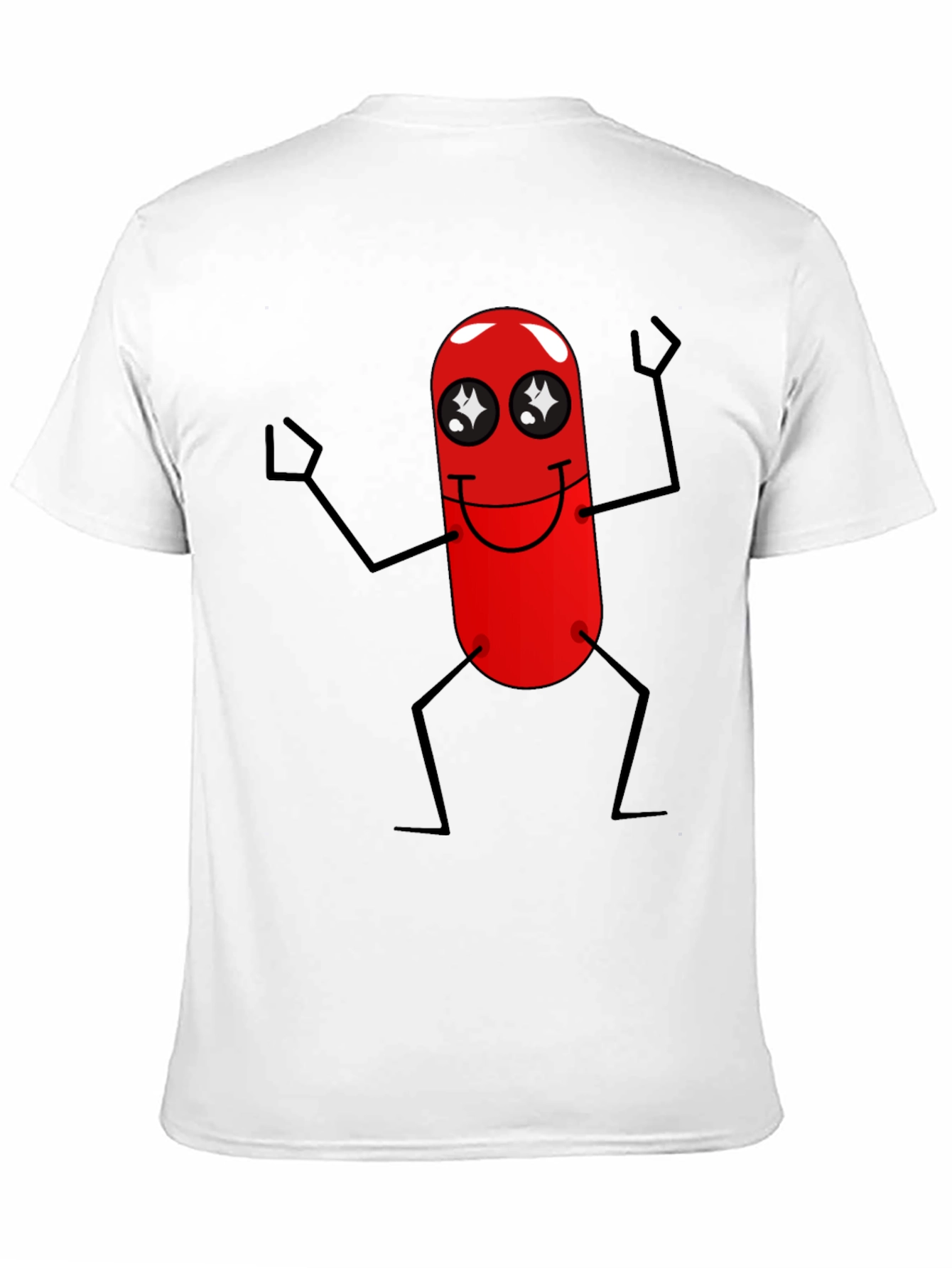Black Funny Red Pill Character Black T-Shirt view 11