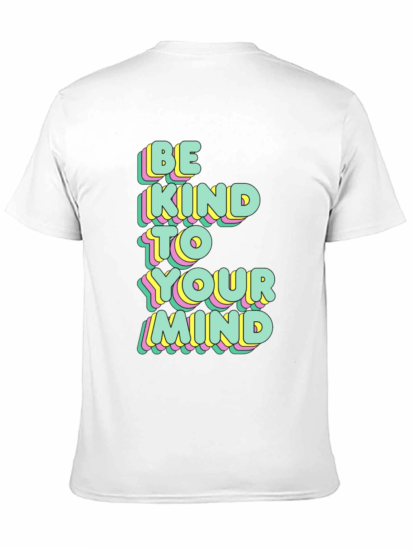 Black Be Kind To Your Mind Graphic Tee view 11