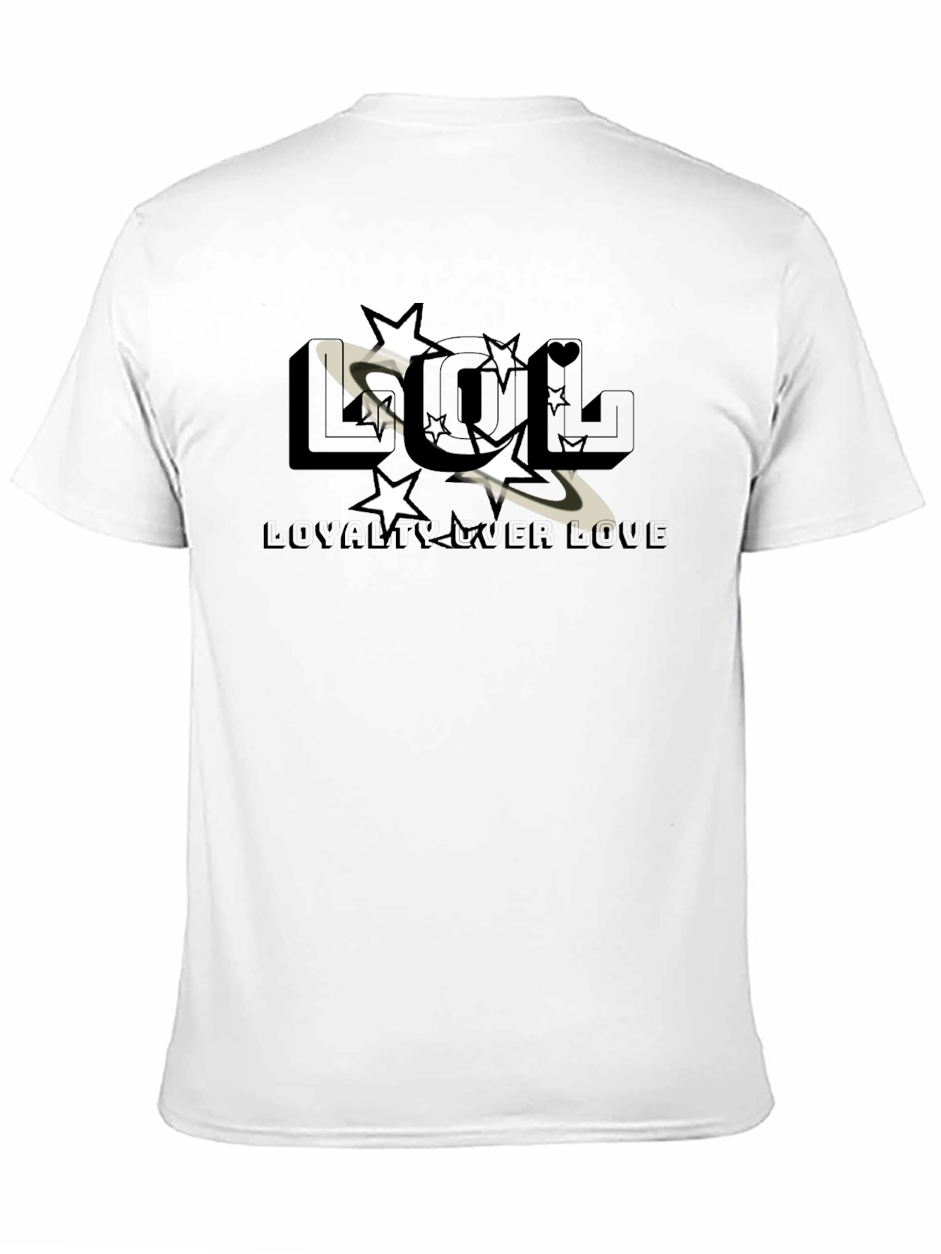 Black LOL Loyalty Over Love Graphic T-Shirt view 11