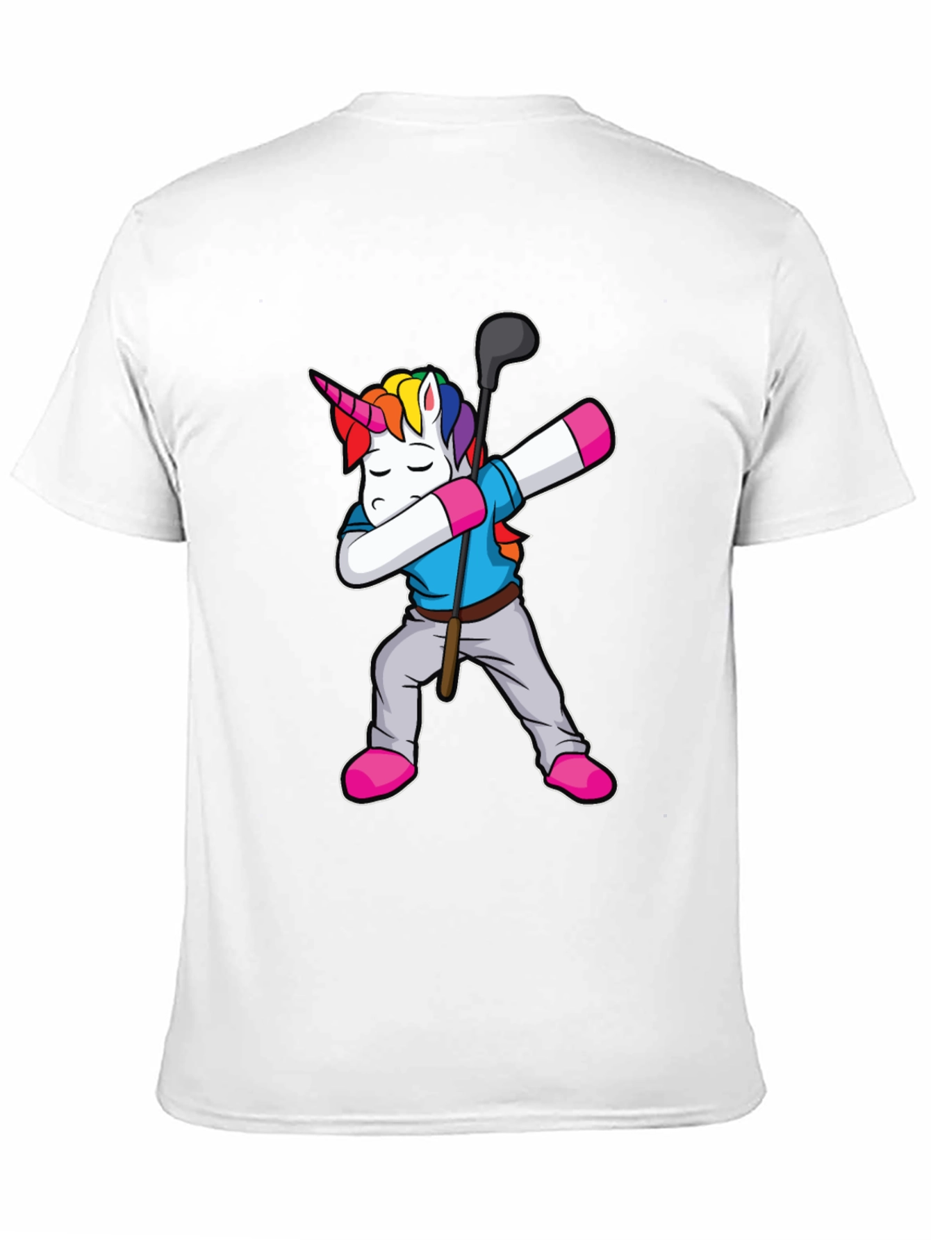 Black Unicorn Golf Dab T-Shirt view 11