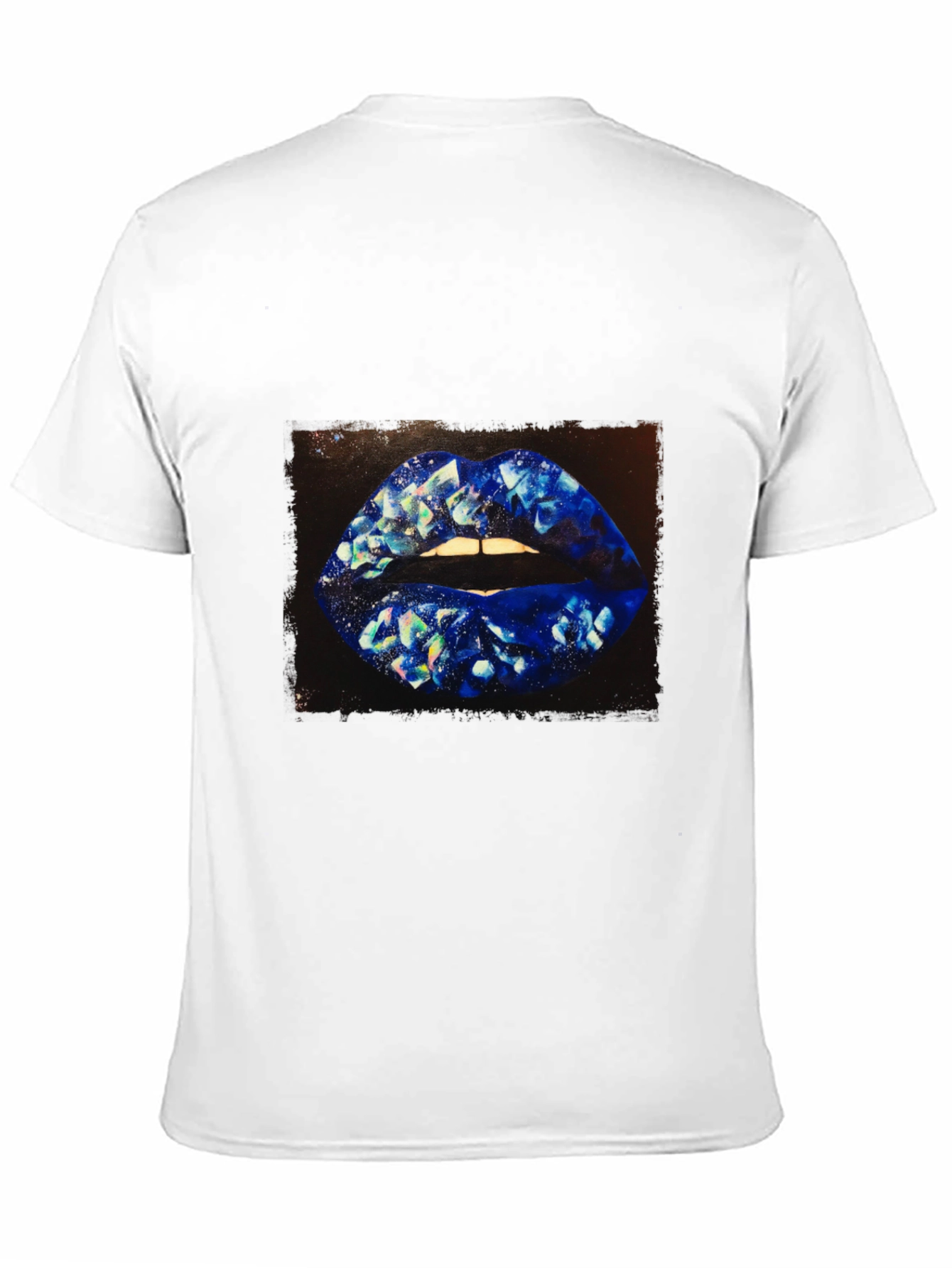 Black Diamond Lips Graphic T-Shirt - Stylish Unisex Tee view 11