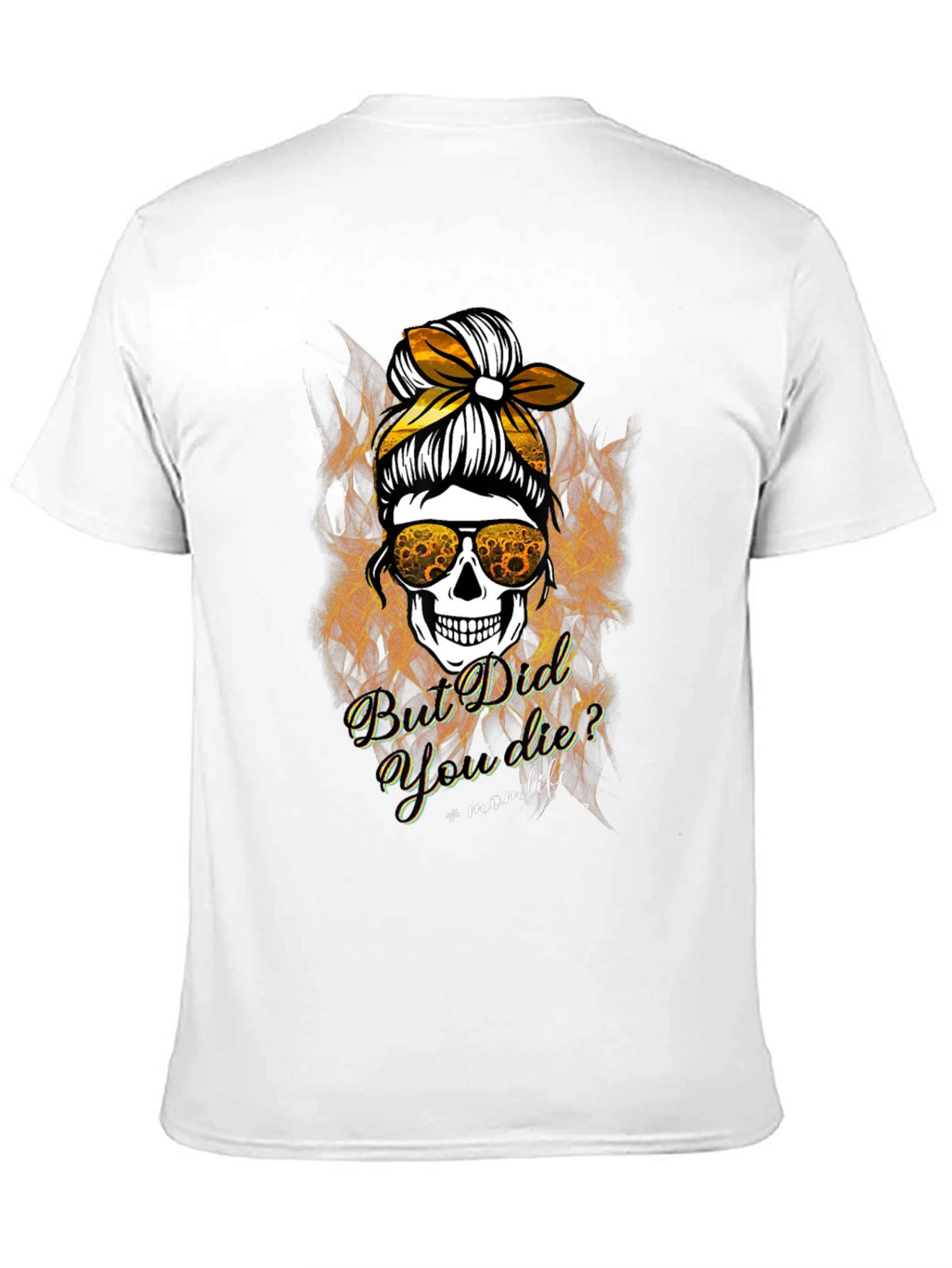 Black But Did You Die? Mom Life Skull Graphic Tee view 11