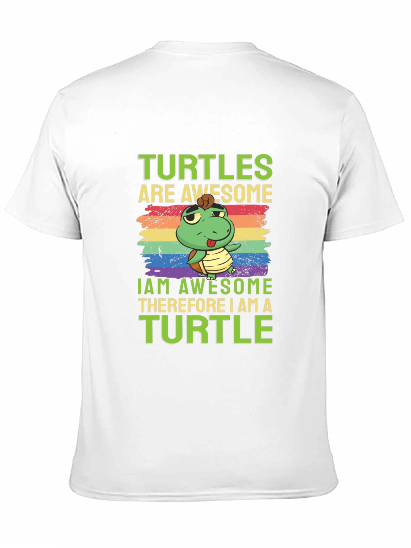 Black Turtles Are Awesome Graphic Tee view 11
