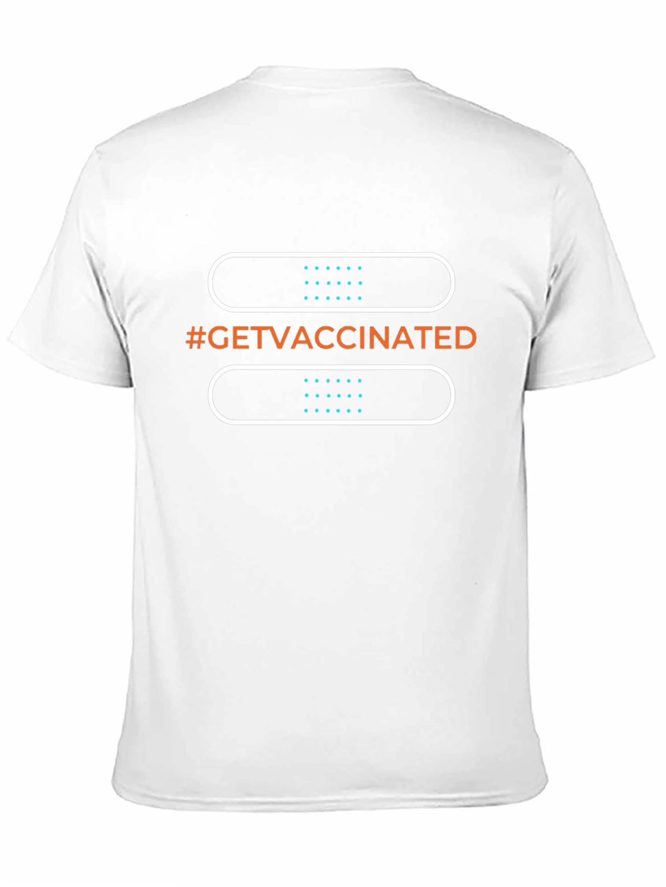 Black Get Vaccinated Black T-Shirt view 11