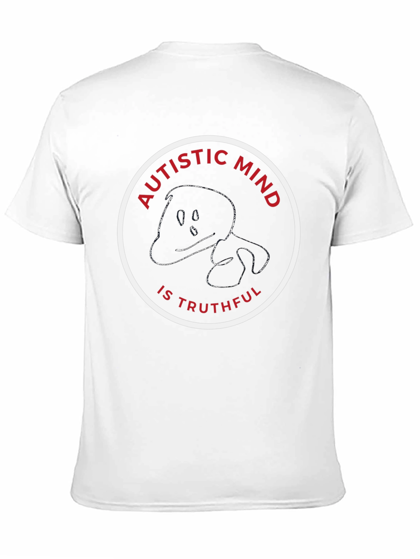 Black Autistic Mind Truthful Black T-Shirt view 11